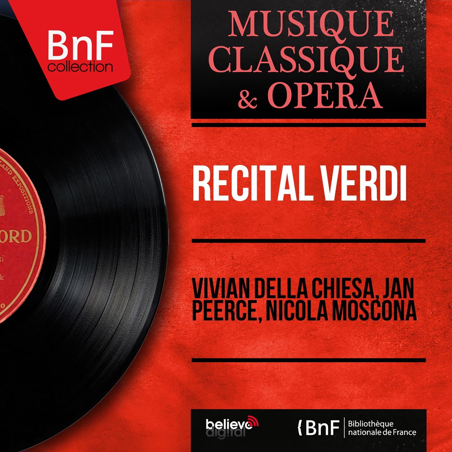 Постер альбома Récital Verdi (Mono Version)