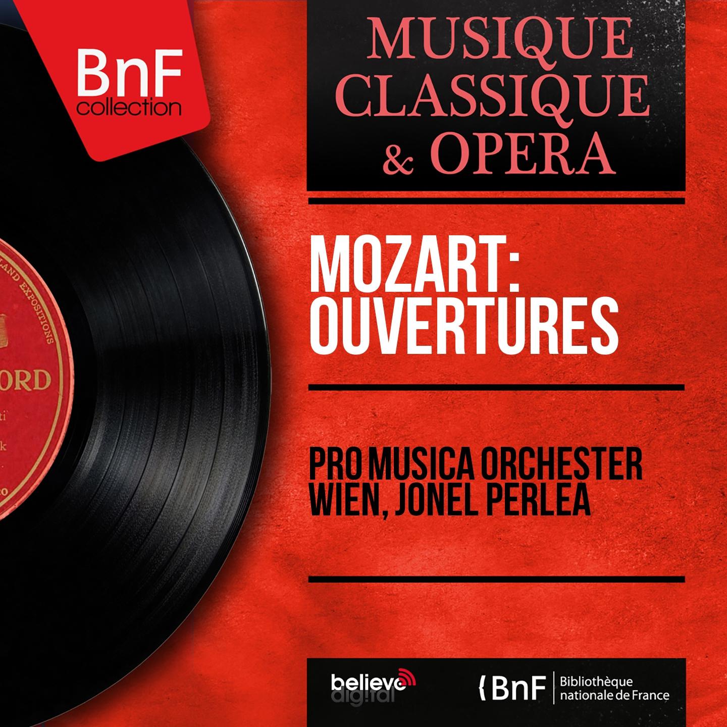 Постер альбома Mozart: Ouvertures (Mono Version)