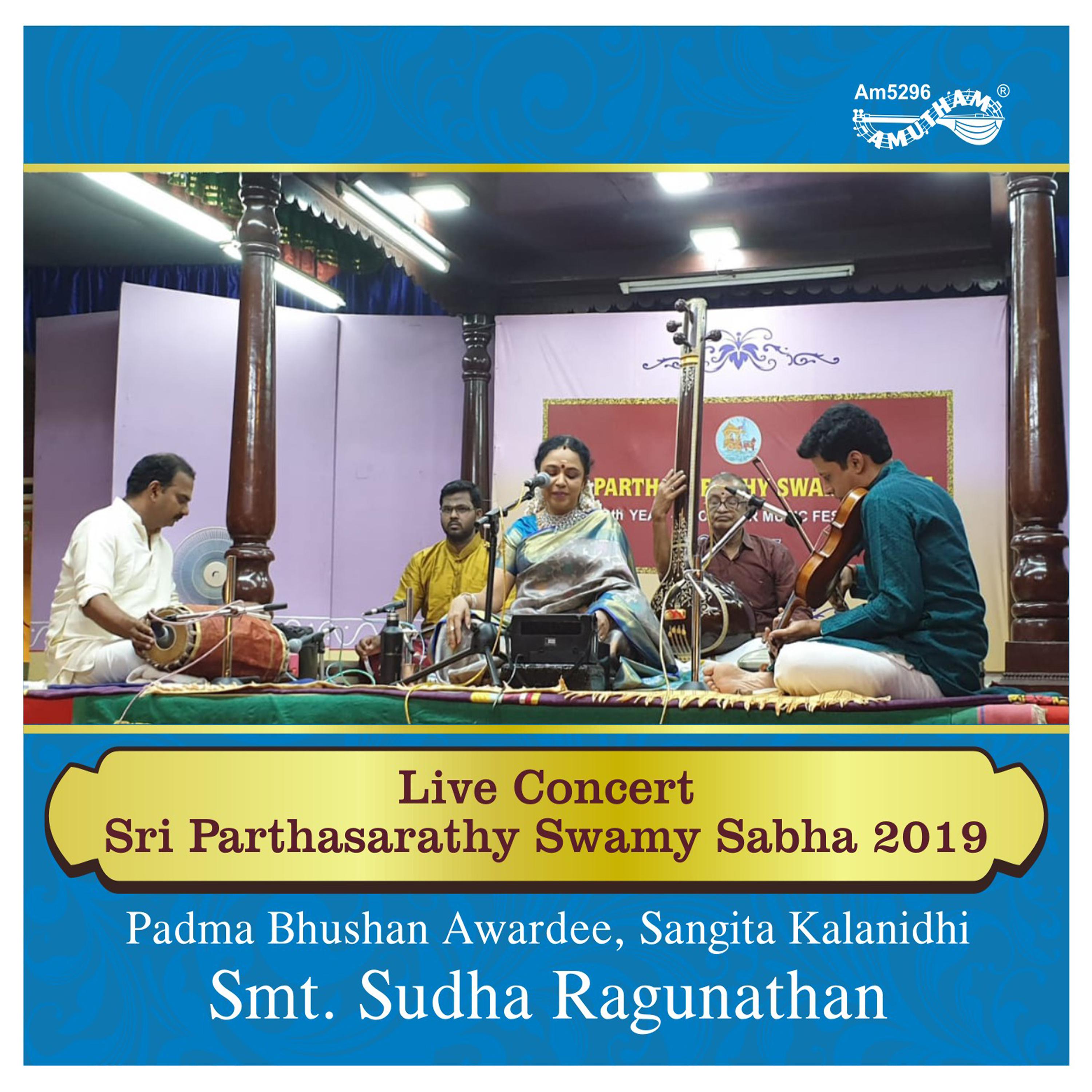 Постер альбома Live Concert - Sri Parthasarathy Swamy Sabha 2019