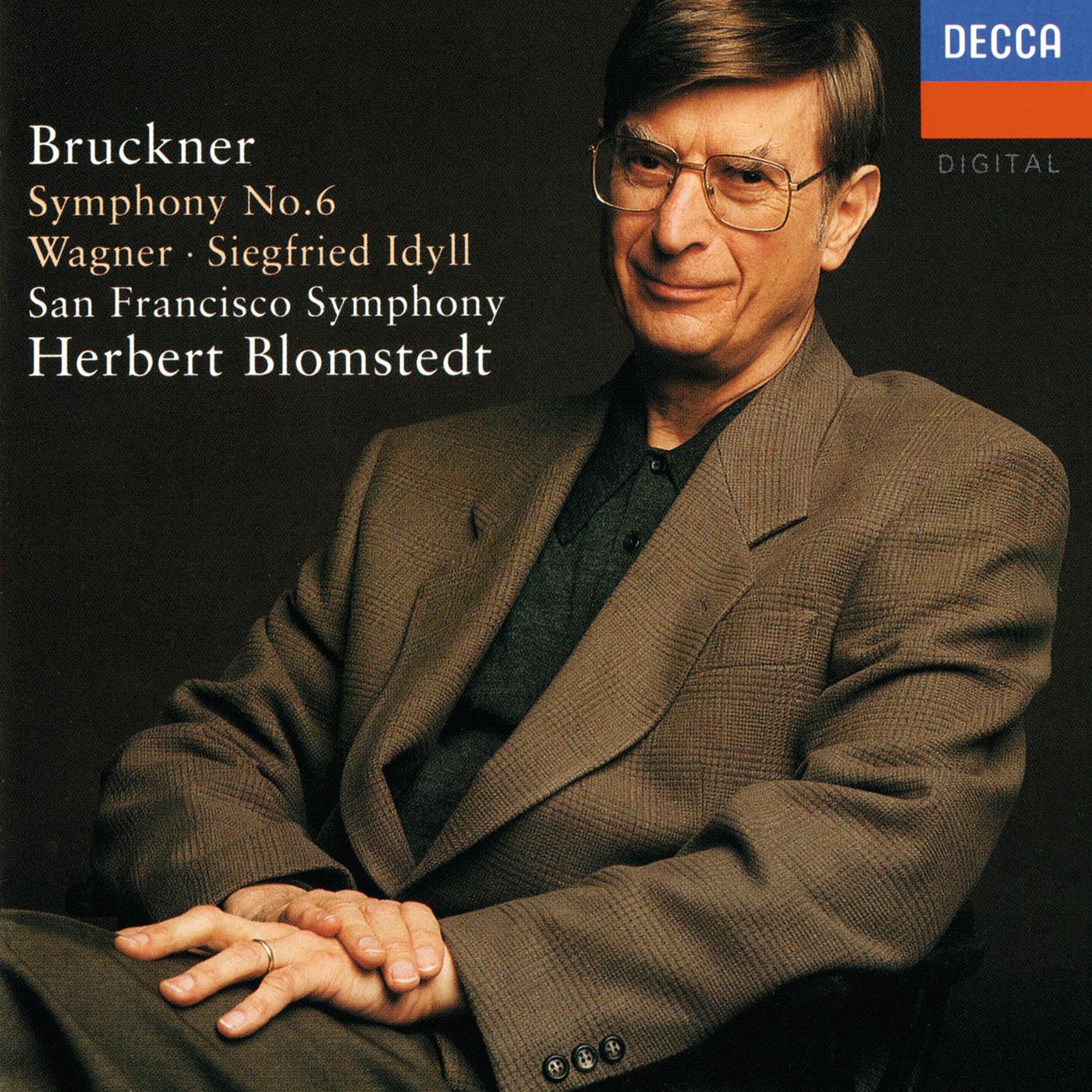 Постер альбома Bruckner: Symphony No. 6 / Wagner: Siegfried Idyll