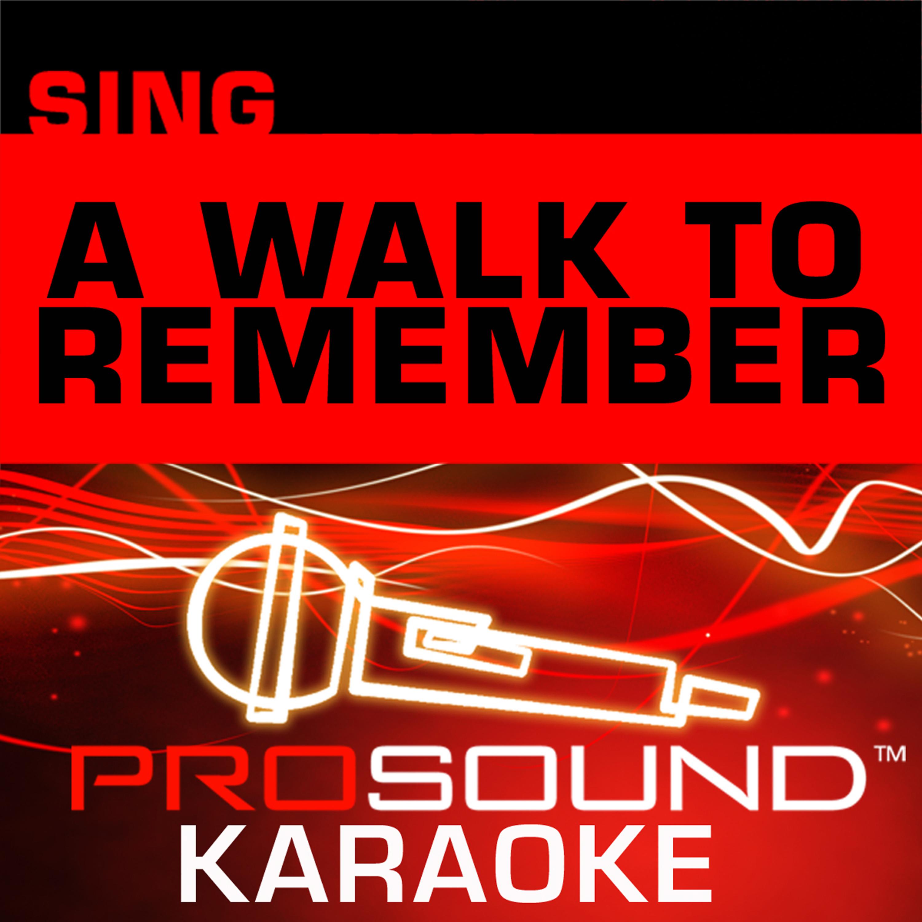 Постер альбома Sing A Walk To Remember (Karaoke Performance Tracks)