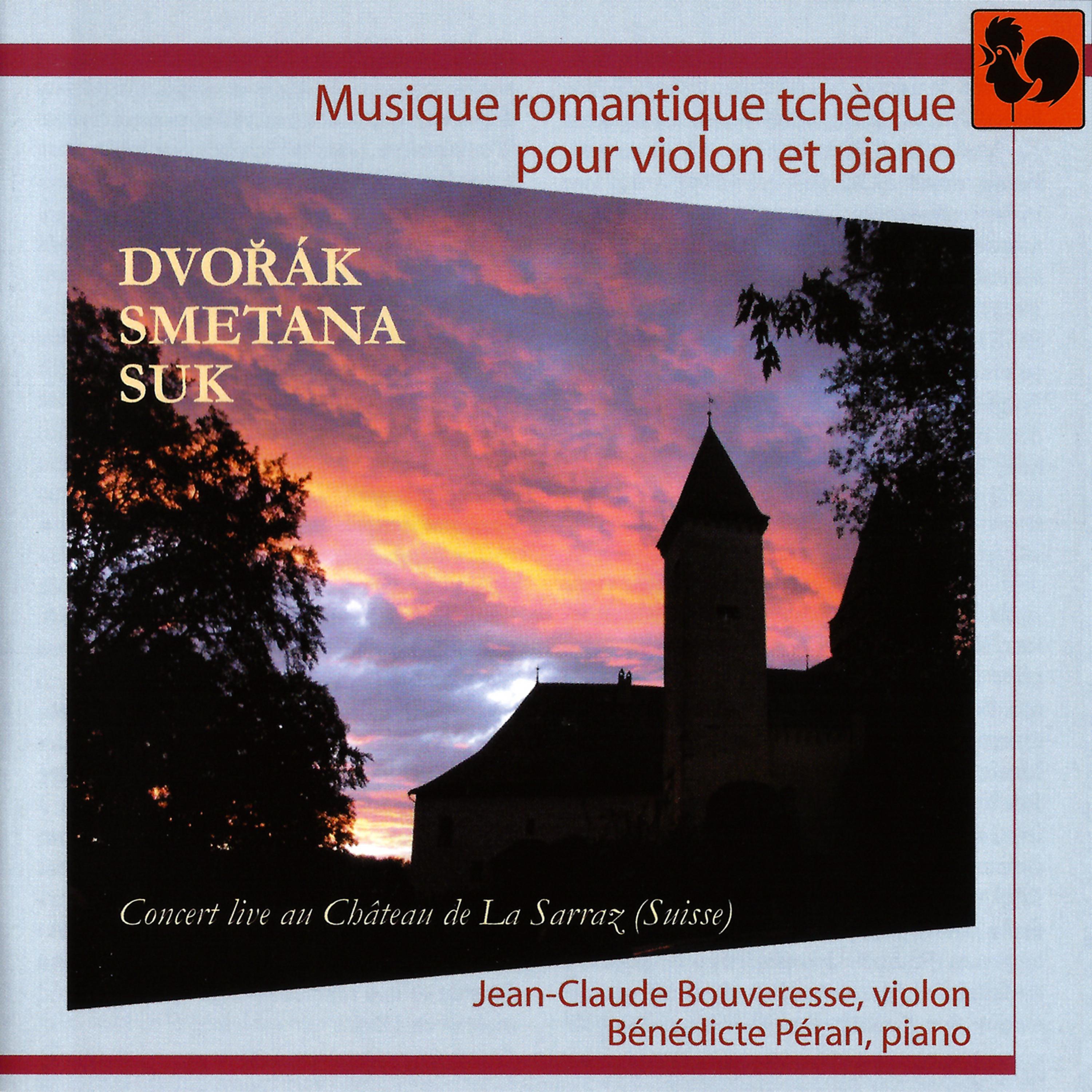 Постер альбома Czech Romantic Music for Violin and Piano (Live)