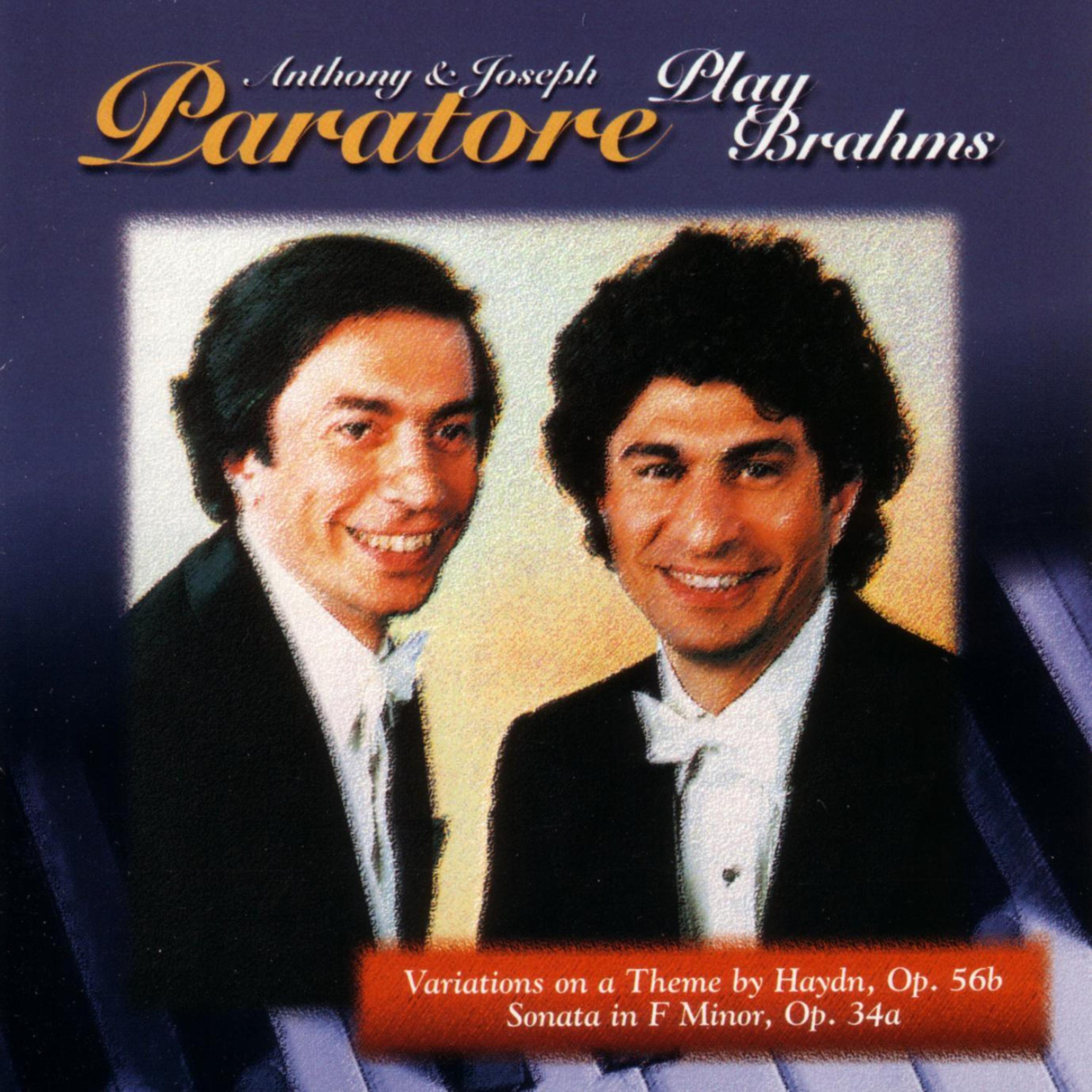 Постер альбома Anthony & Joseph Paratore Play Brahms