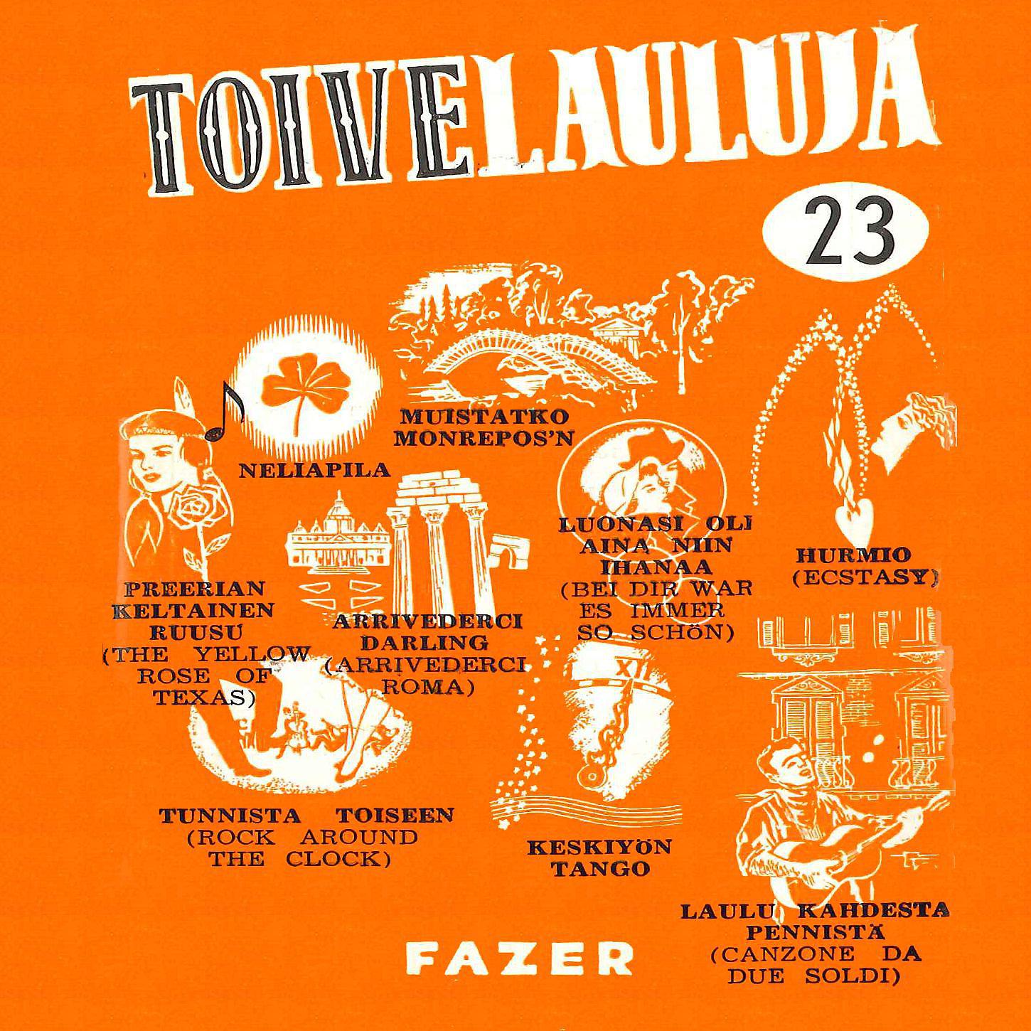 Постер альбома Toivelauluja 23 - 1956