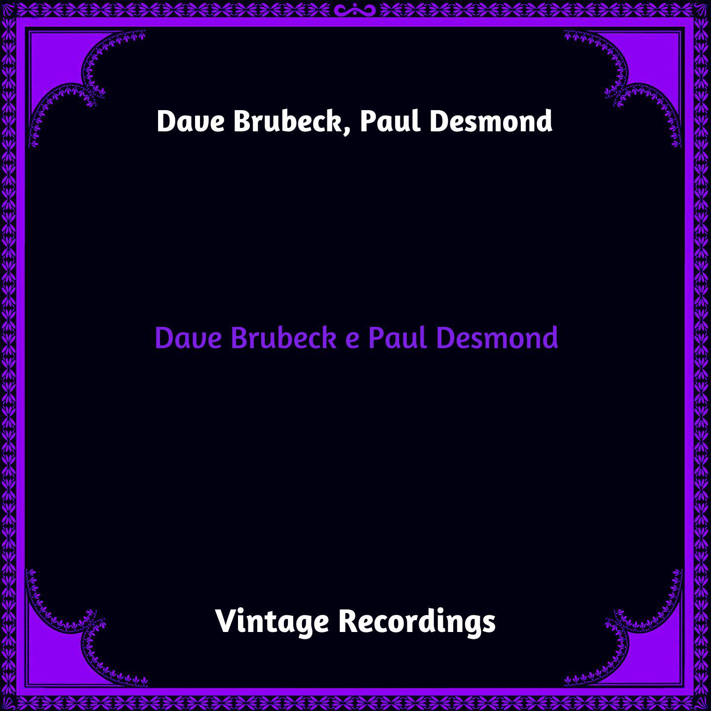 Постер альбома Dave Brubeck & Paul Desmond