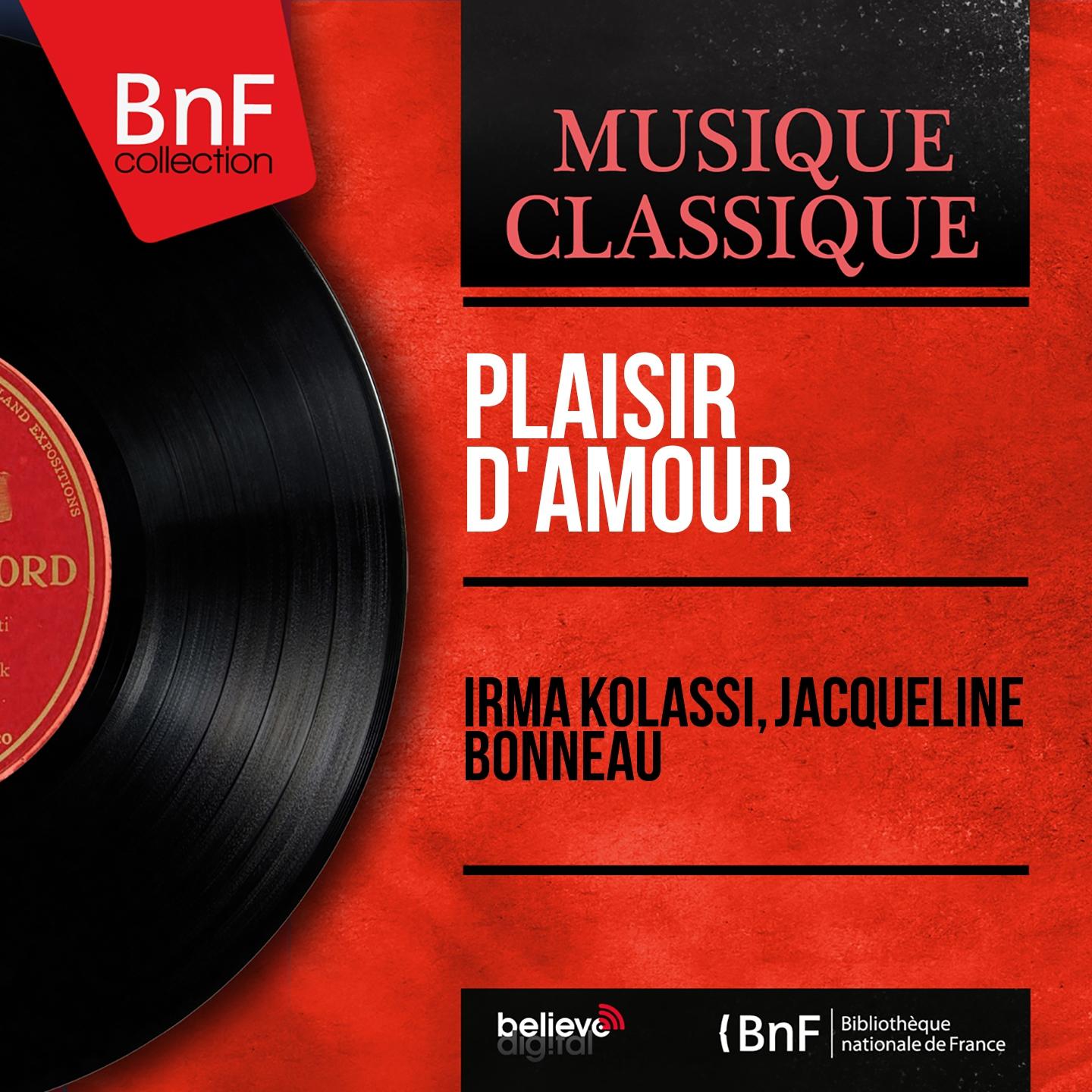 Постер альбома Plaisir d'amour (Mono Version)