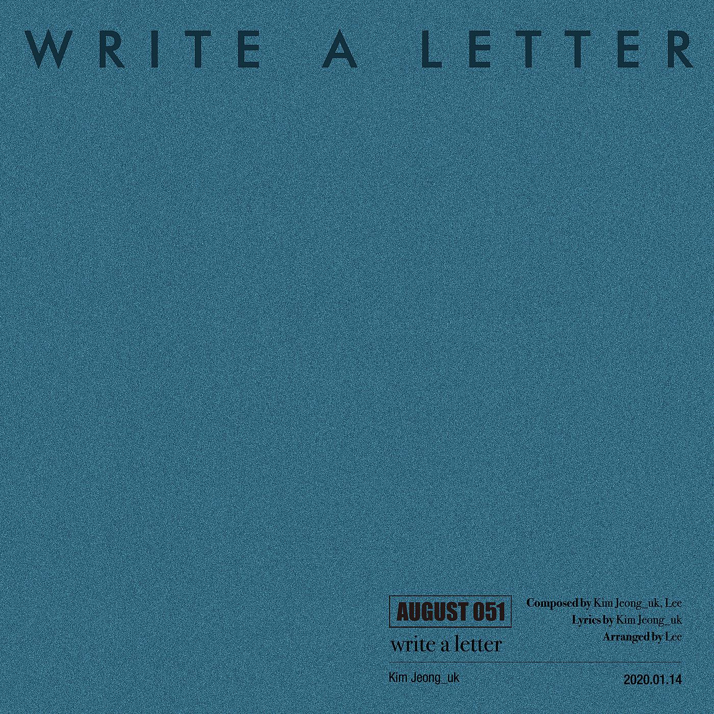 Постер альбома write a letter