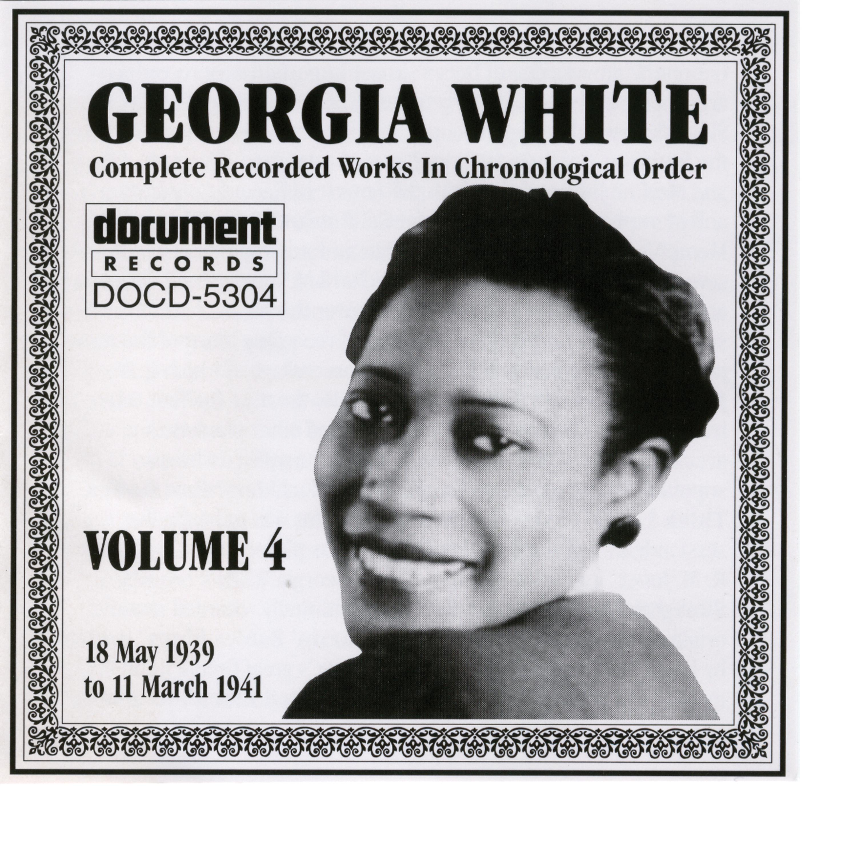 Постер альбома Georgia White Vol. 4 1939-1941