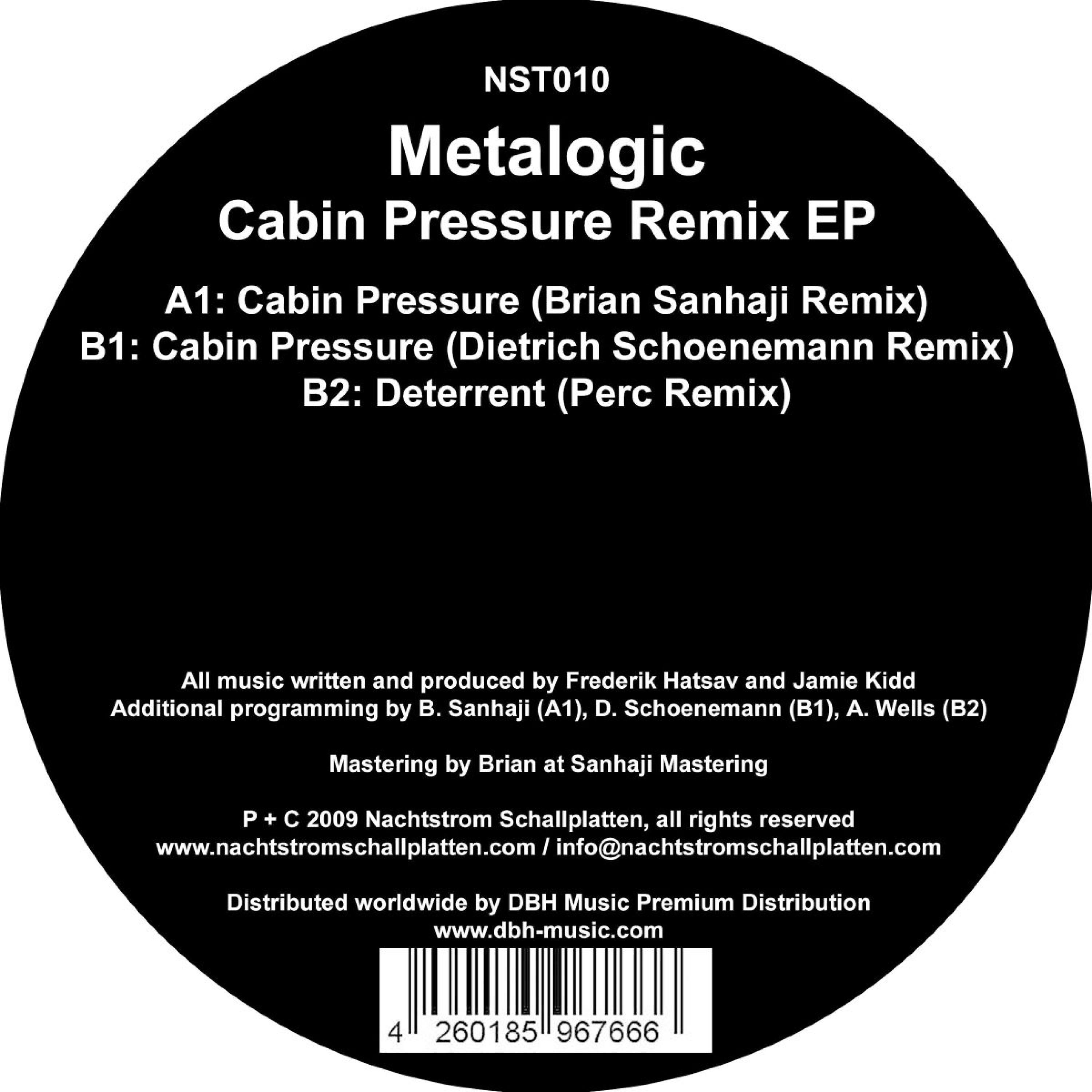 Постер альбома Cabin Pressure Remix EP