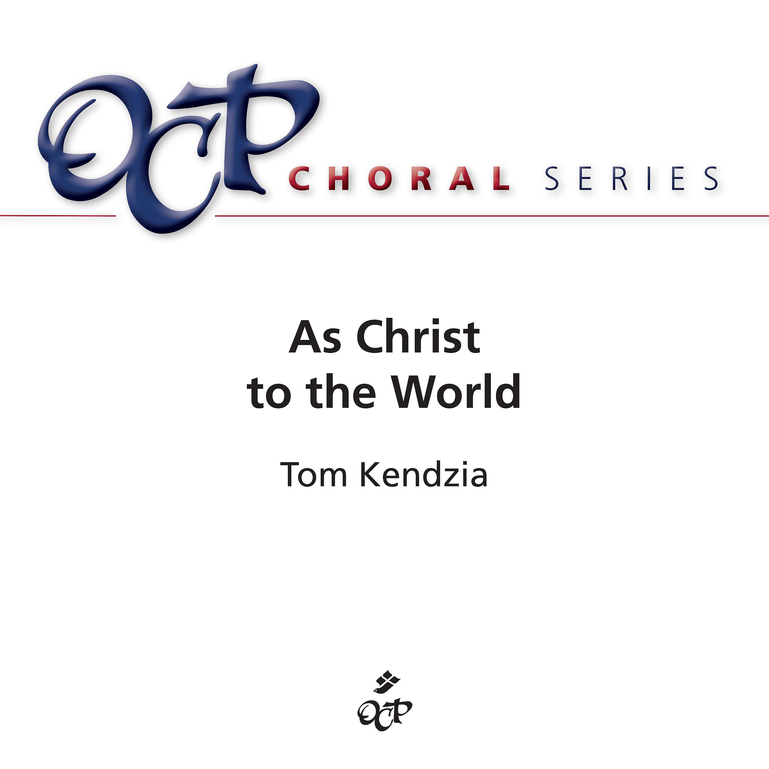 Постер альбома As Christ to the World