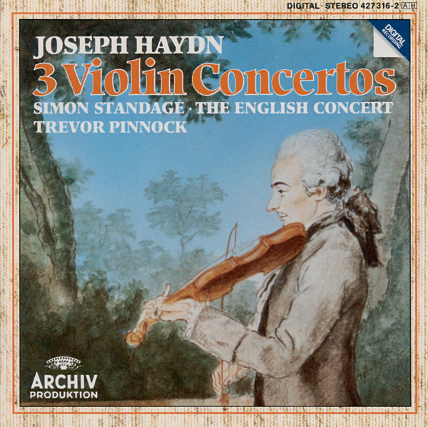 Постер альбома Haydn: Violin Concertos In C Major Hob.VIIa: 1, In G Major Hob. VIIa: 4, In A Major Hob. VIIa: 3/ Salomon: Romance in D Major