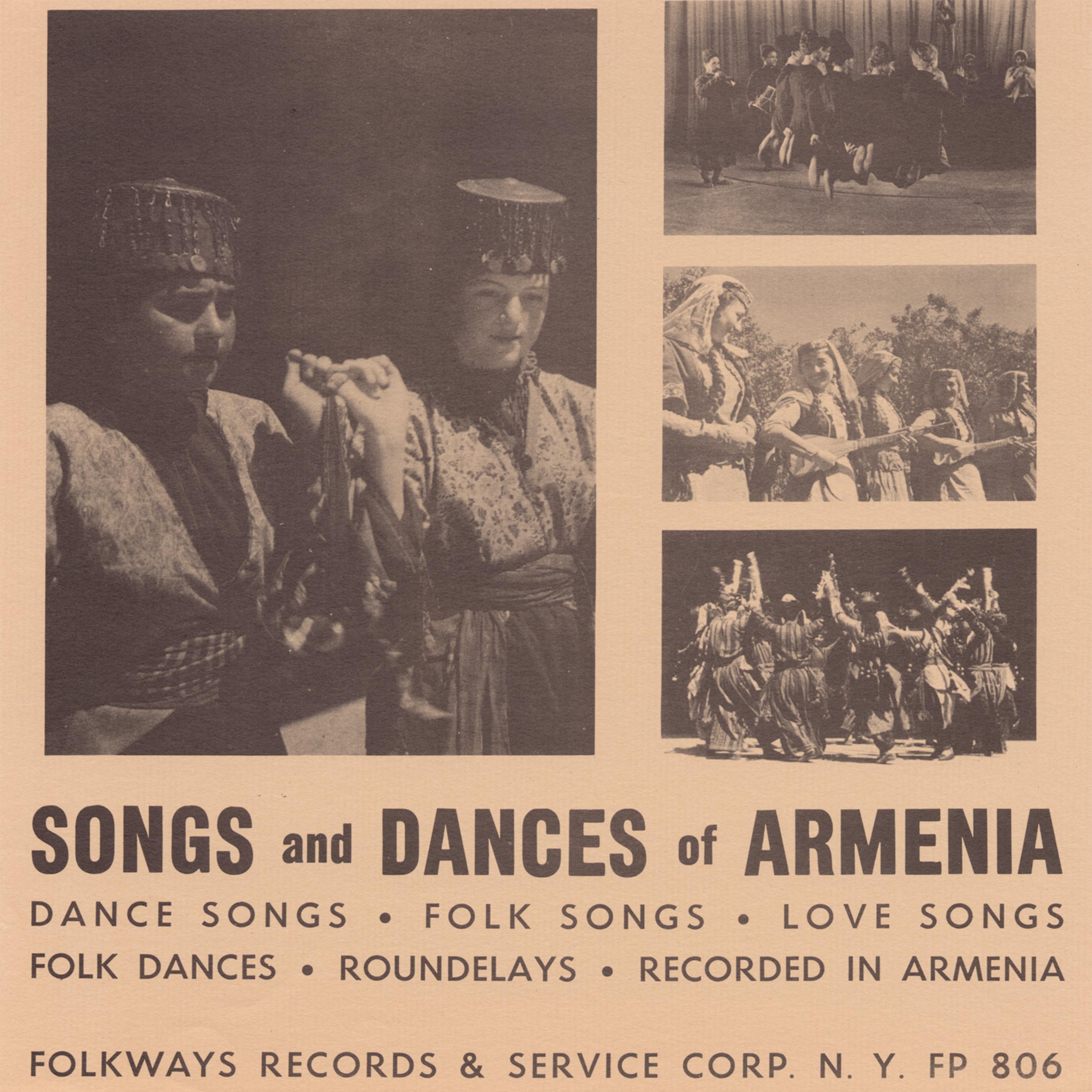 Постер альбома Songs and Dances of Armenia