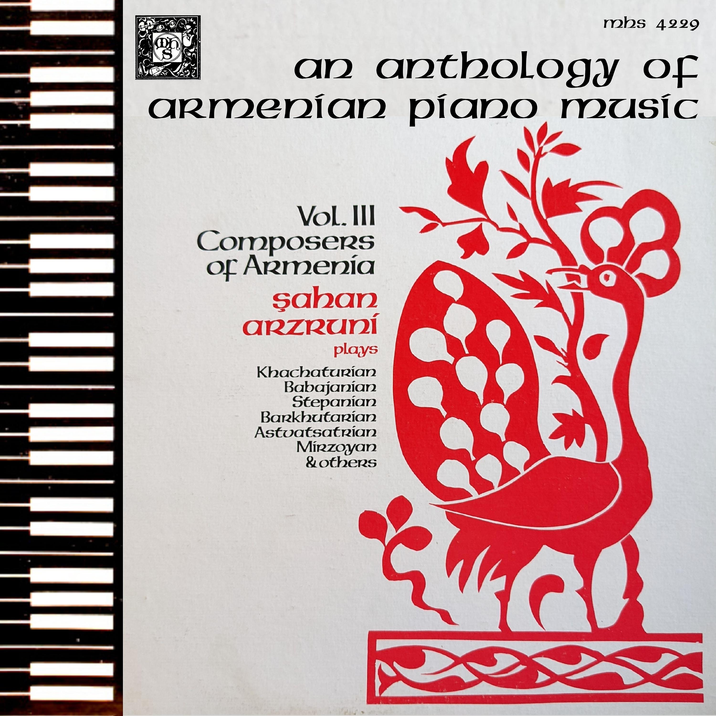Постер альбома An Anthology of Armenian Piano Music, Vol. 3 - Composers of Armenia