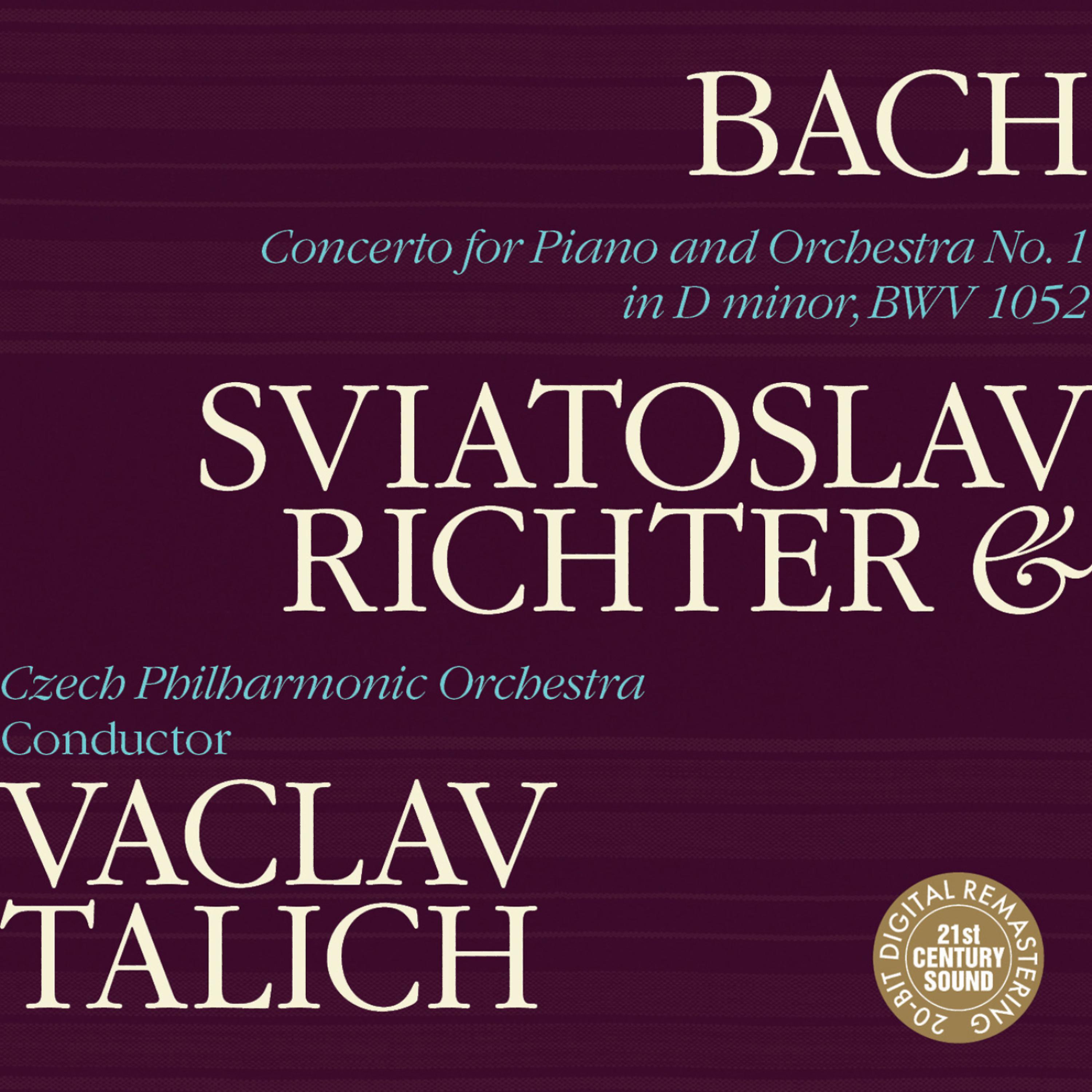 Постер альбома Bach: Piano Concerto No. 1, BWV 1052