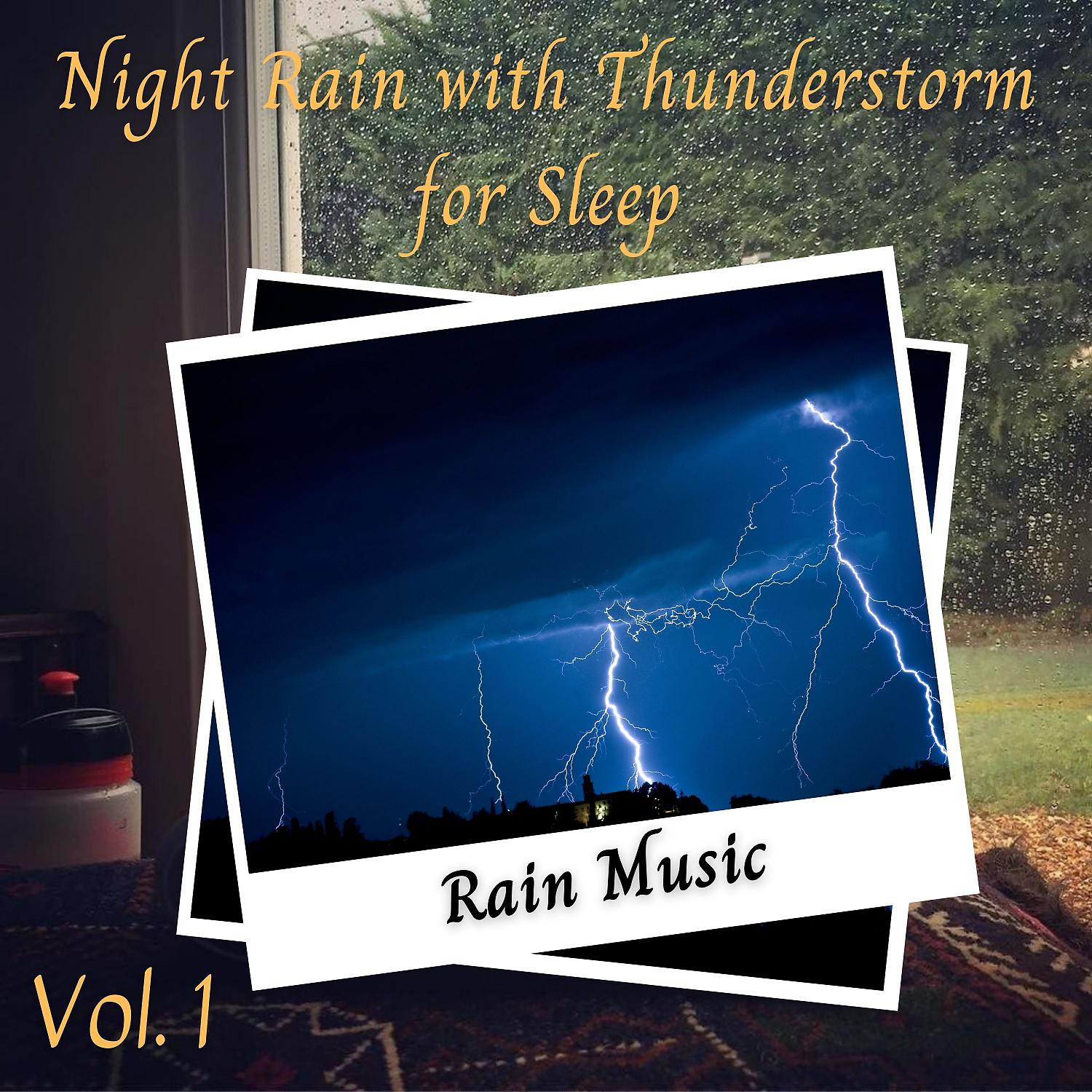 Постер альбома Rain Music: Night Rain with Thunderstorm for Sleep Vol. 1