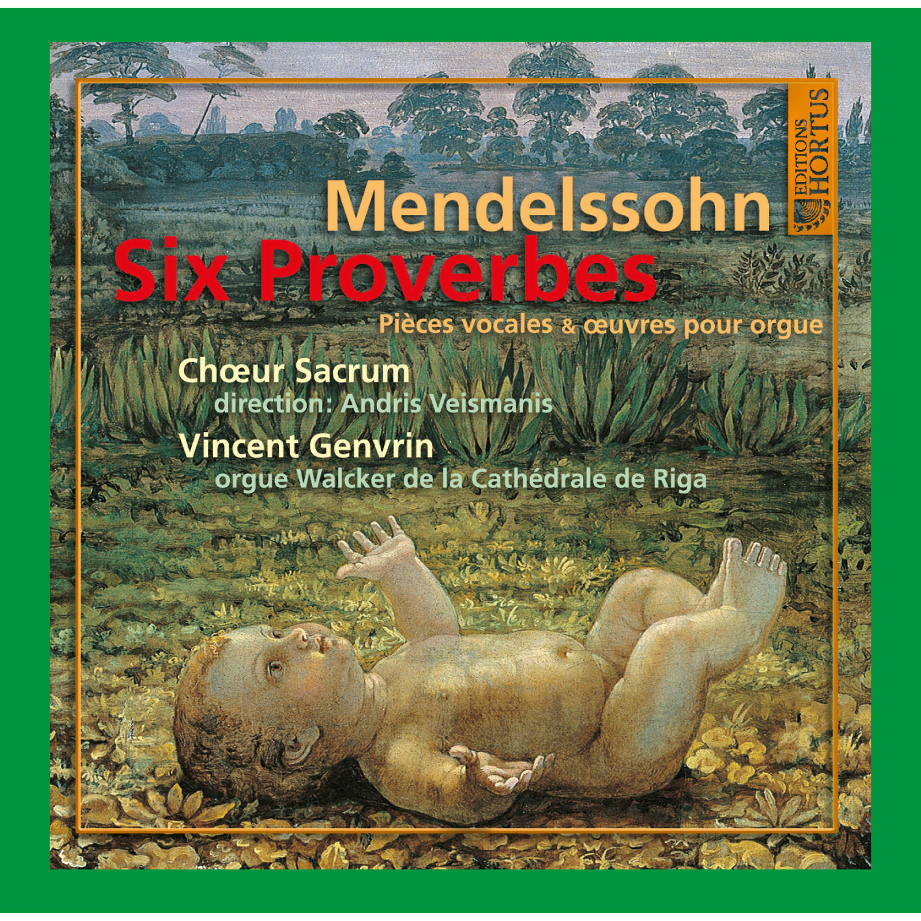 Постер альбома Mendelssohn: Six proverbes