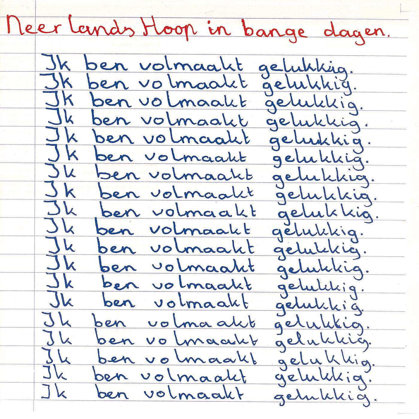 Постер альбома Ik Ben Volmaakt Gelukkig