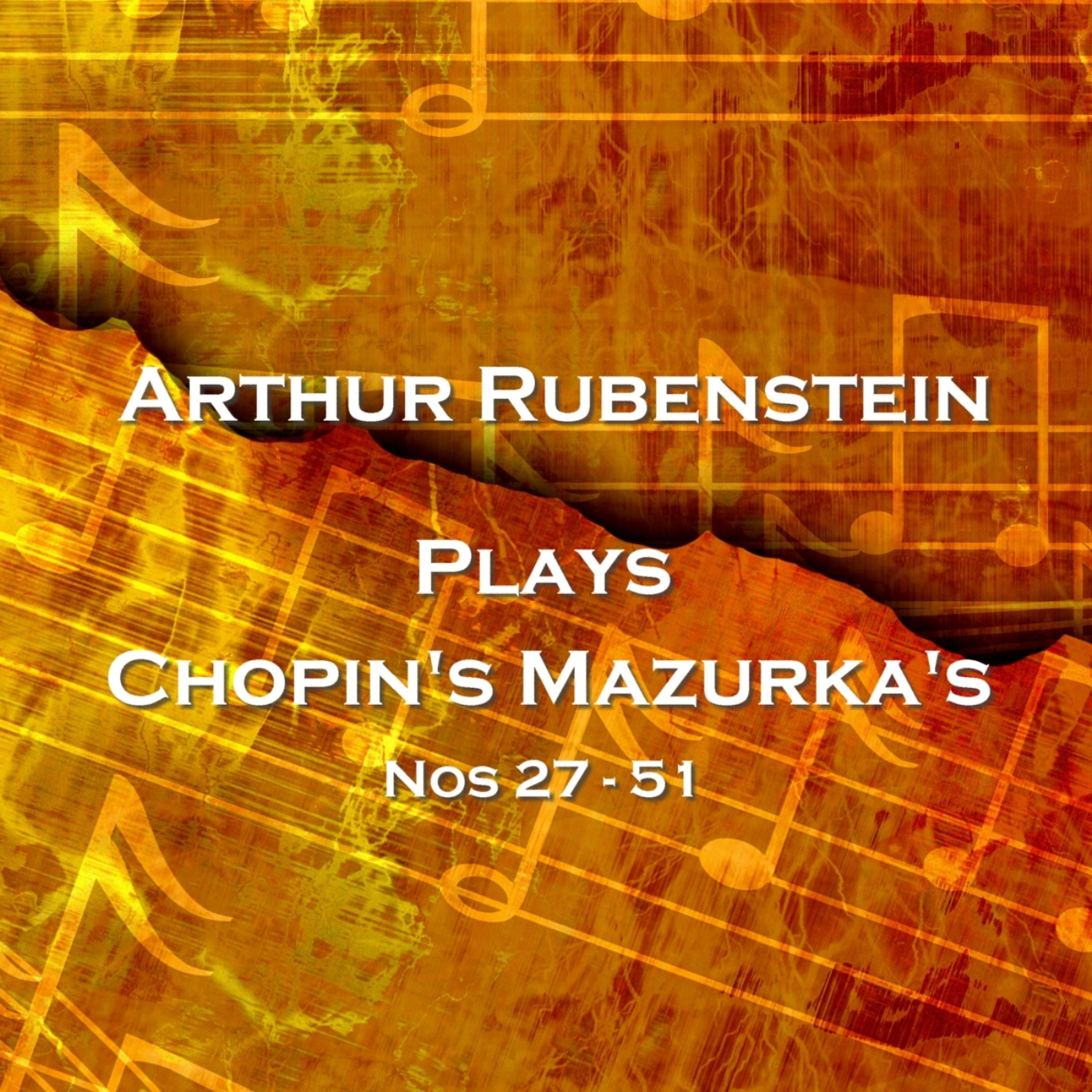 Постер альбома plays Chopin's Mazurka's 27 - 51