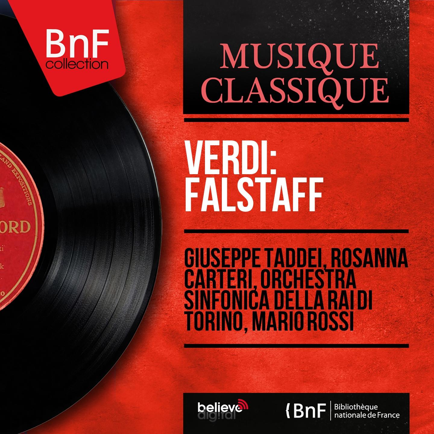 Постер альбома Verdi: Falstaff (Mono Version)