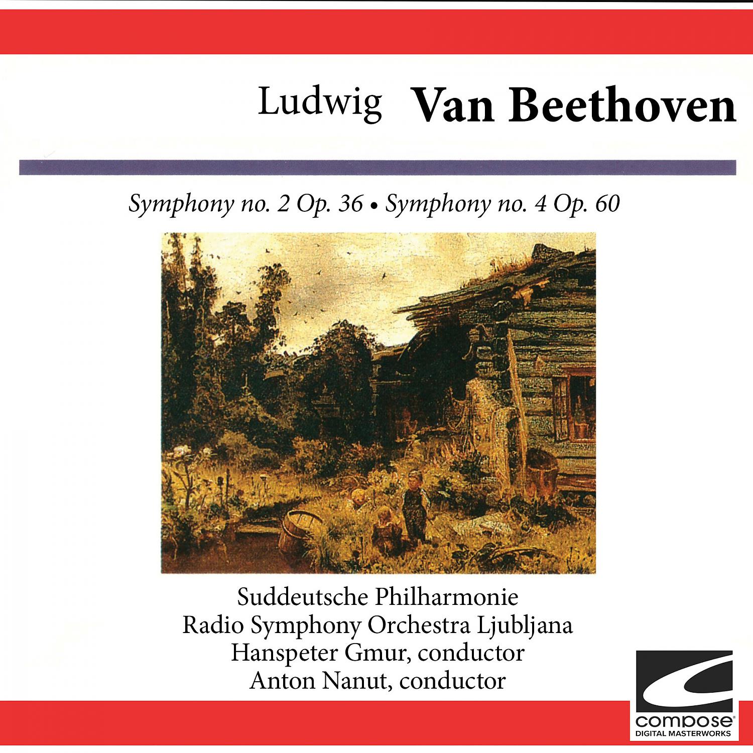 Постер альбома Ludwig van Beethoven: Symphony no. 2 Op. 36 - Symphony no. 4 Op. 60