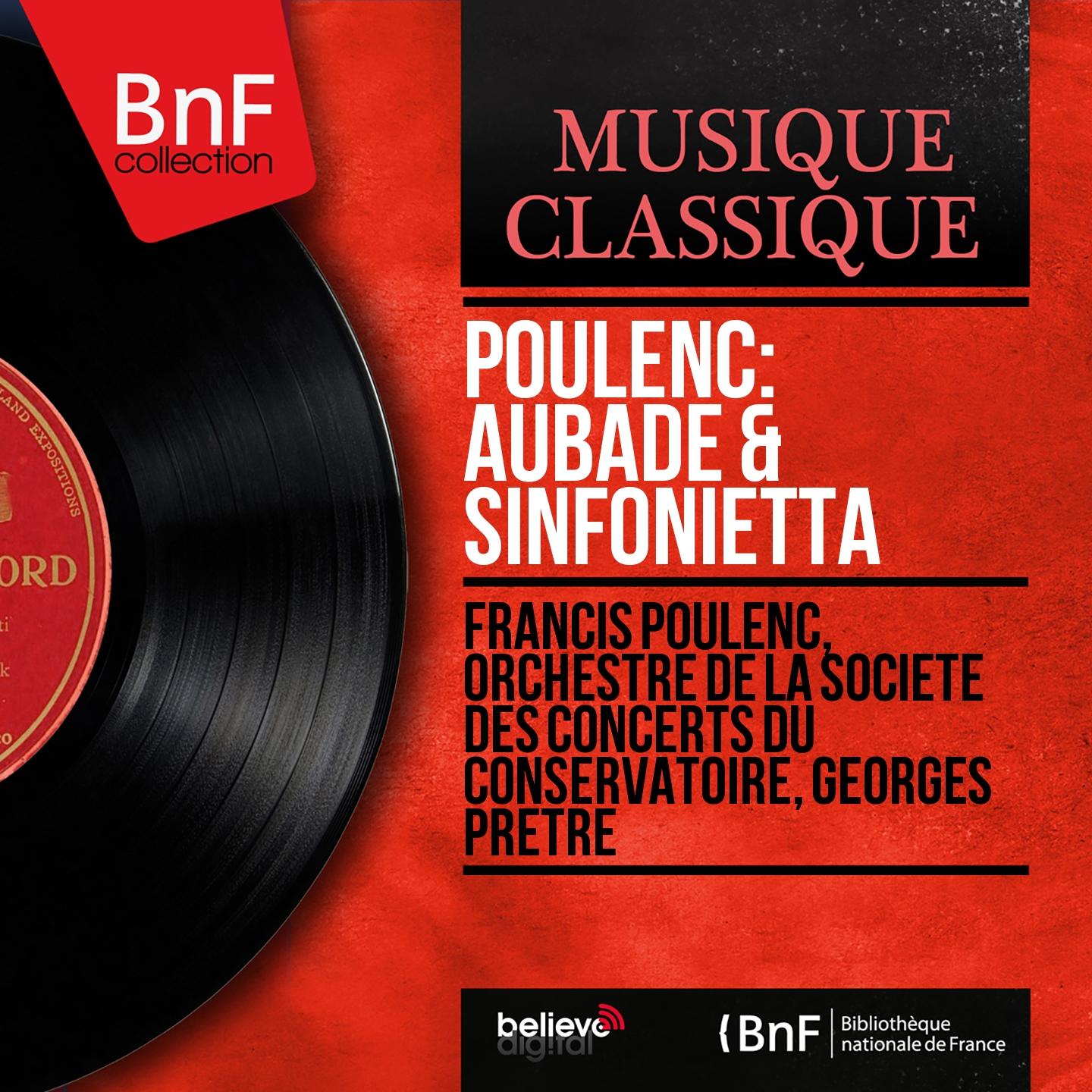 Постер альбома Poulenc: Aubade & Sinfonietta (Mono Version)
