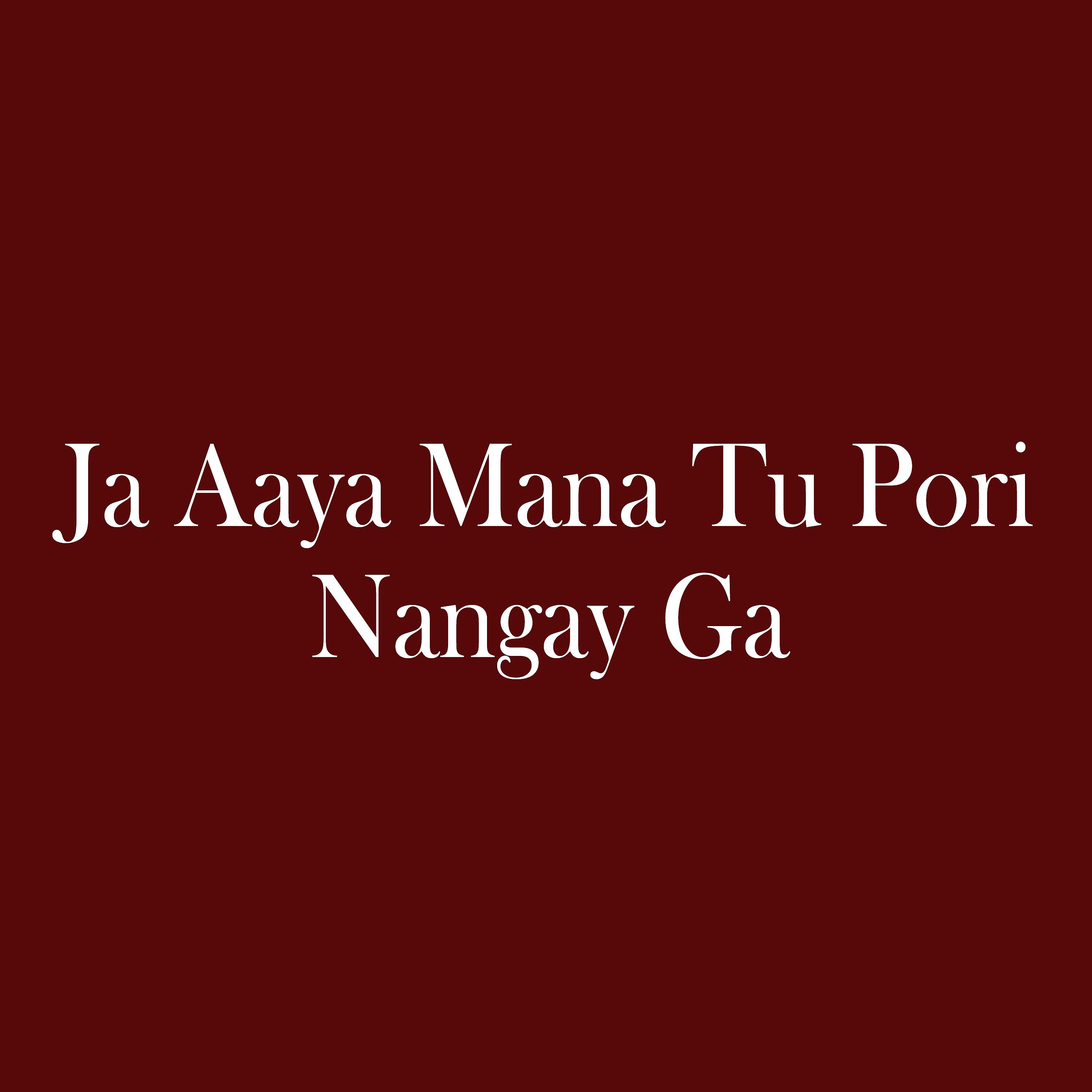 Постер альбома Ja Aaya Mana Tu Pori Nangay Ga