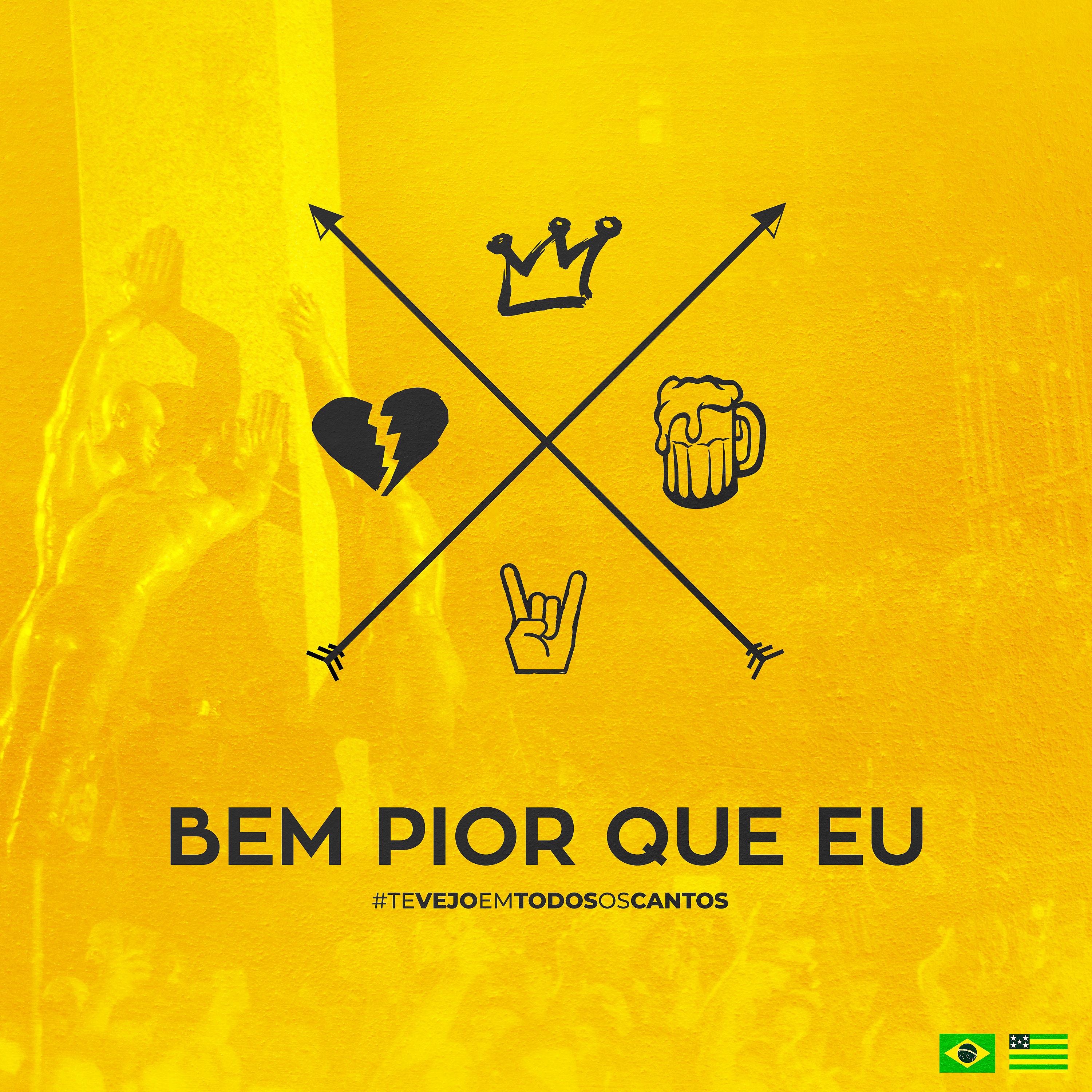 Постер альбома Bem Pior Que Eu (Ao Vivo)