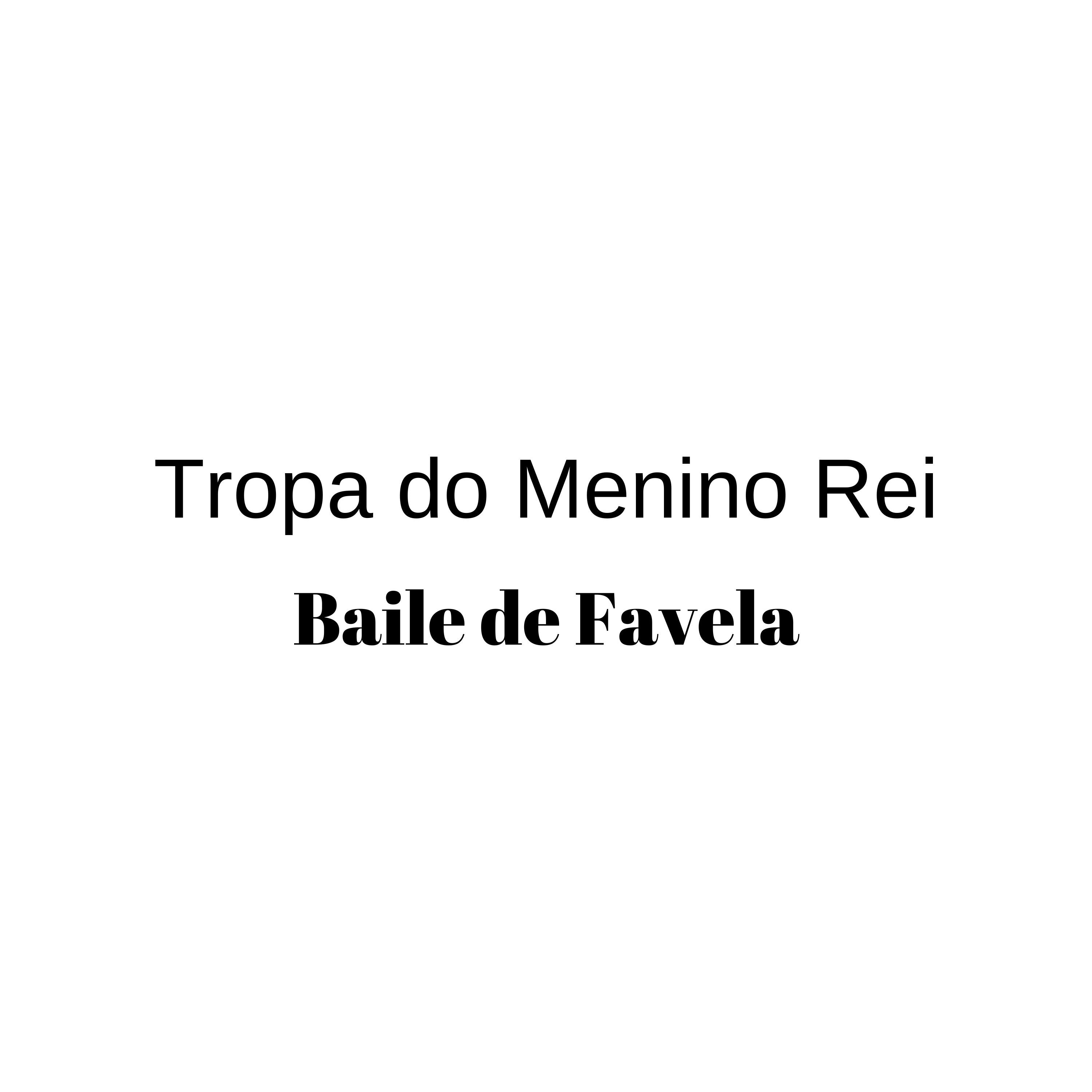 Постер альбома Menino Rei Baile de Favela