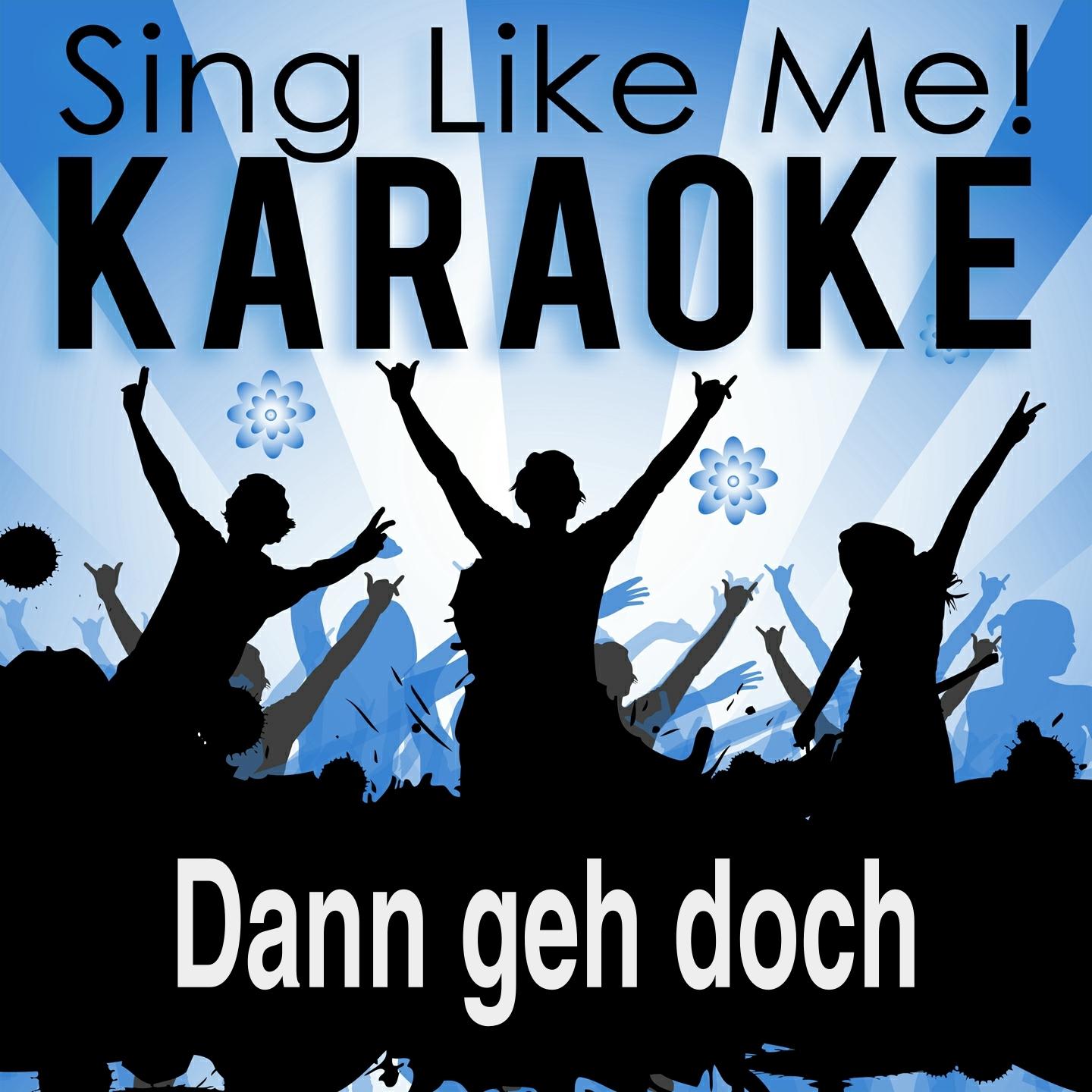 Постер альбома Dann geh doch (Karaoke Version) (Originally Performed By Howard Carpendale)