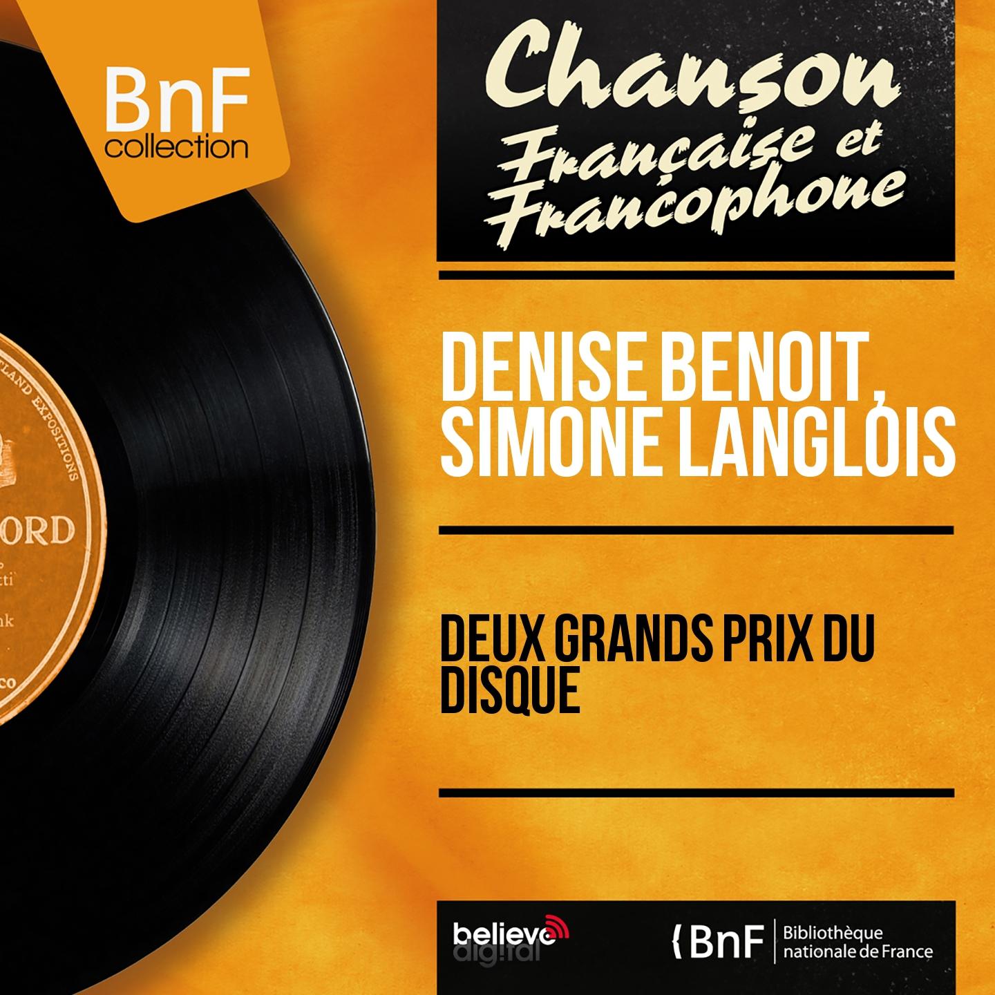 Постер альбома Deux grands prix du disque (Mono version)