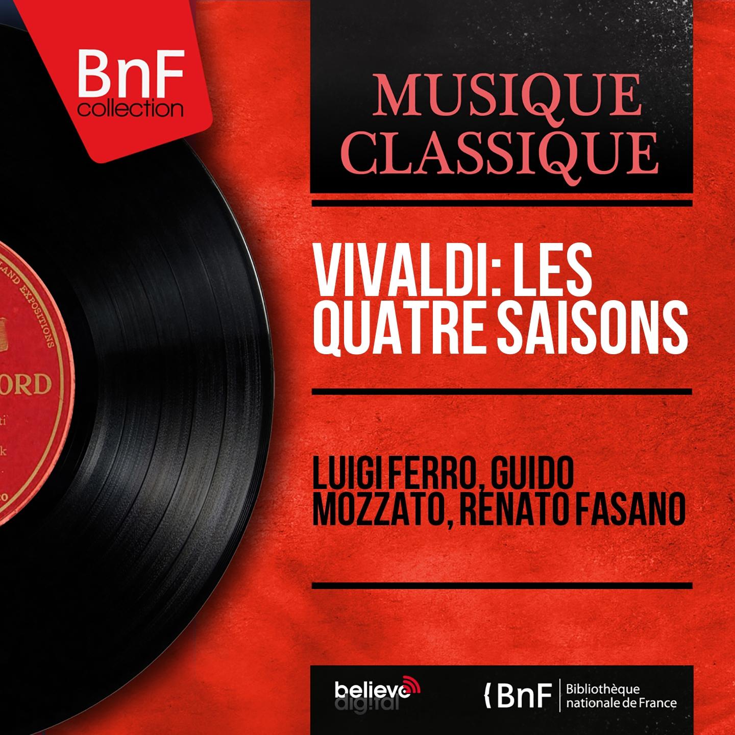 Постер альбома Vivaldi: Les quatre saisons (Mono Version)