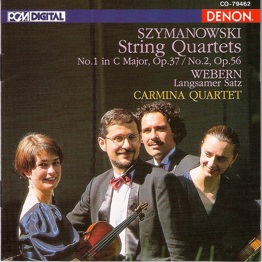 Постер альбома Szymanowski: String Quartets - Webern: "Langsamer Satz"