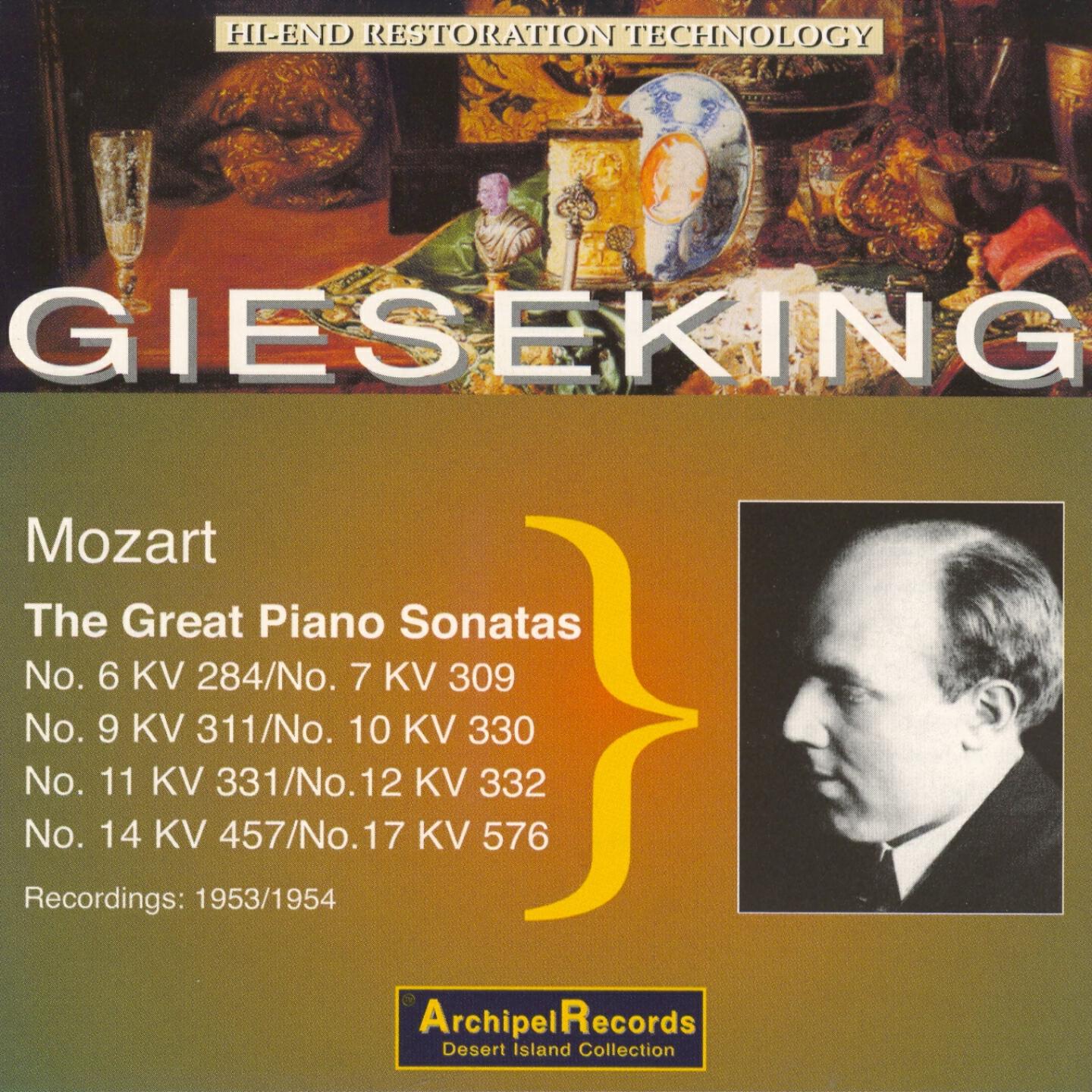 Walter Gieseking - Piano Sonata No.12 in F Major KV 332 : II.Adagio