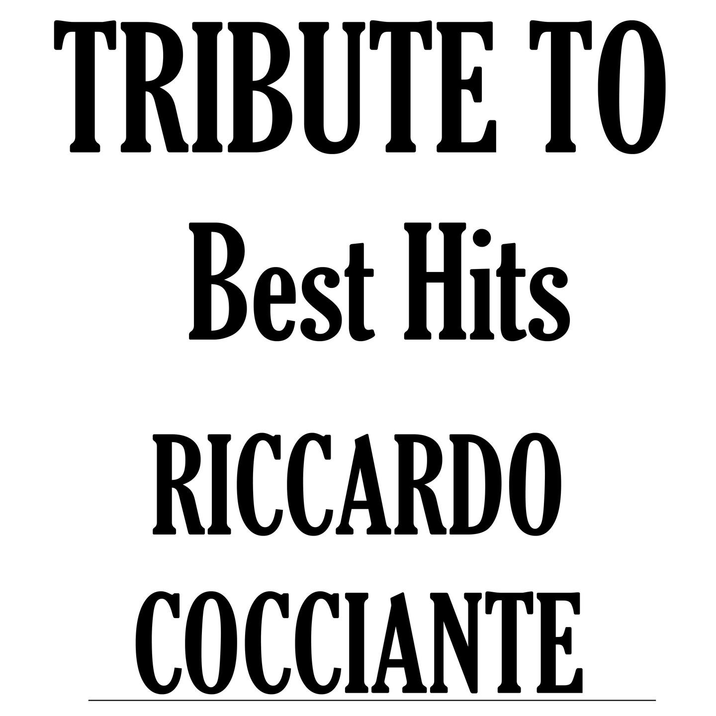 Постер альбома Tribute to Riccardo Cocciante