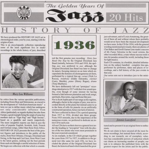 Постер альбома History Of Jazz 1936