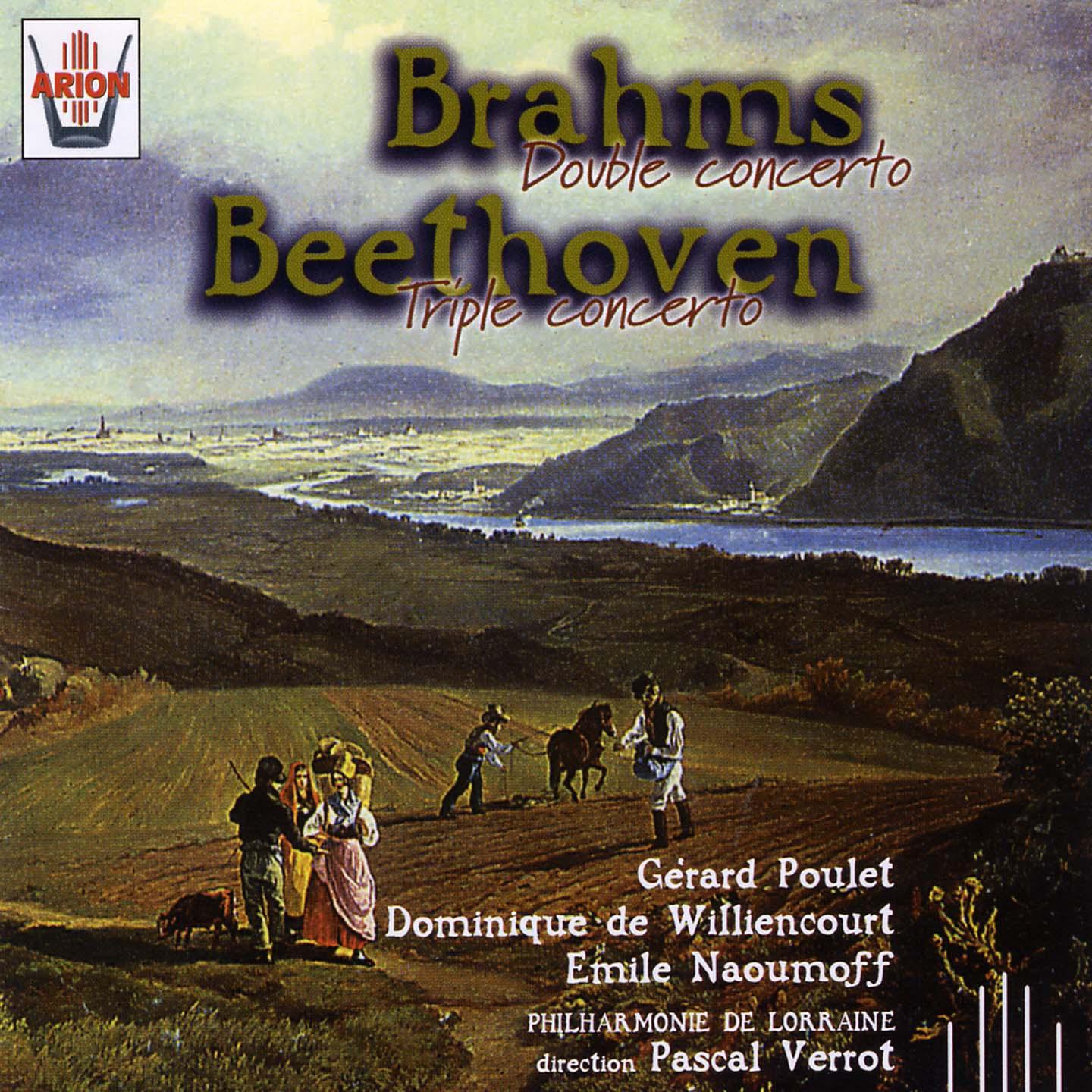 Постер альбома Brahms : Double concerto - Beethoven : Triple concerto