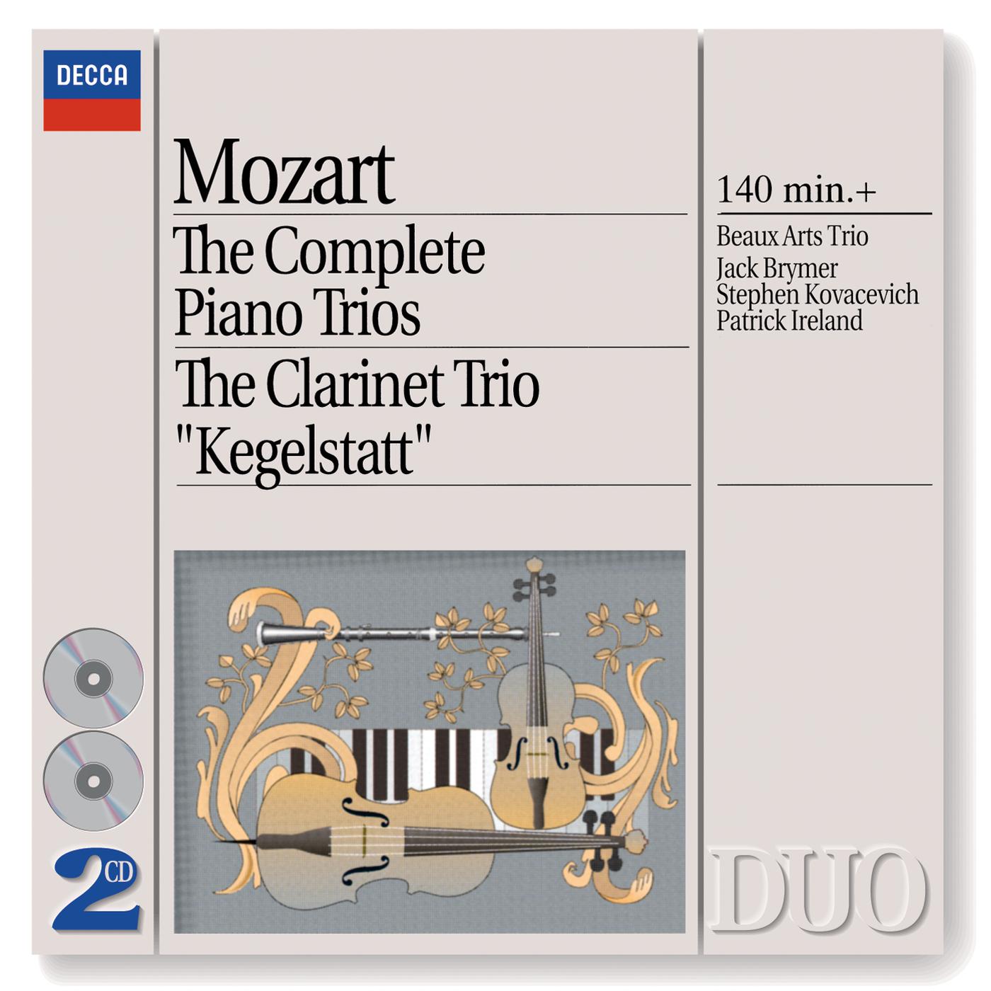 Постер альбома Mozart: The Complete Piano Trios; Clarinet Trio