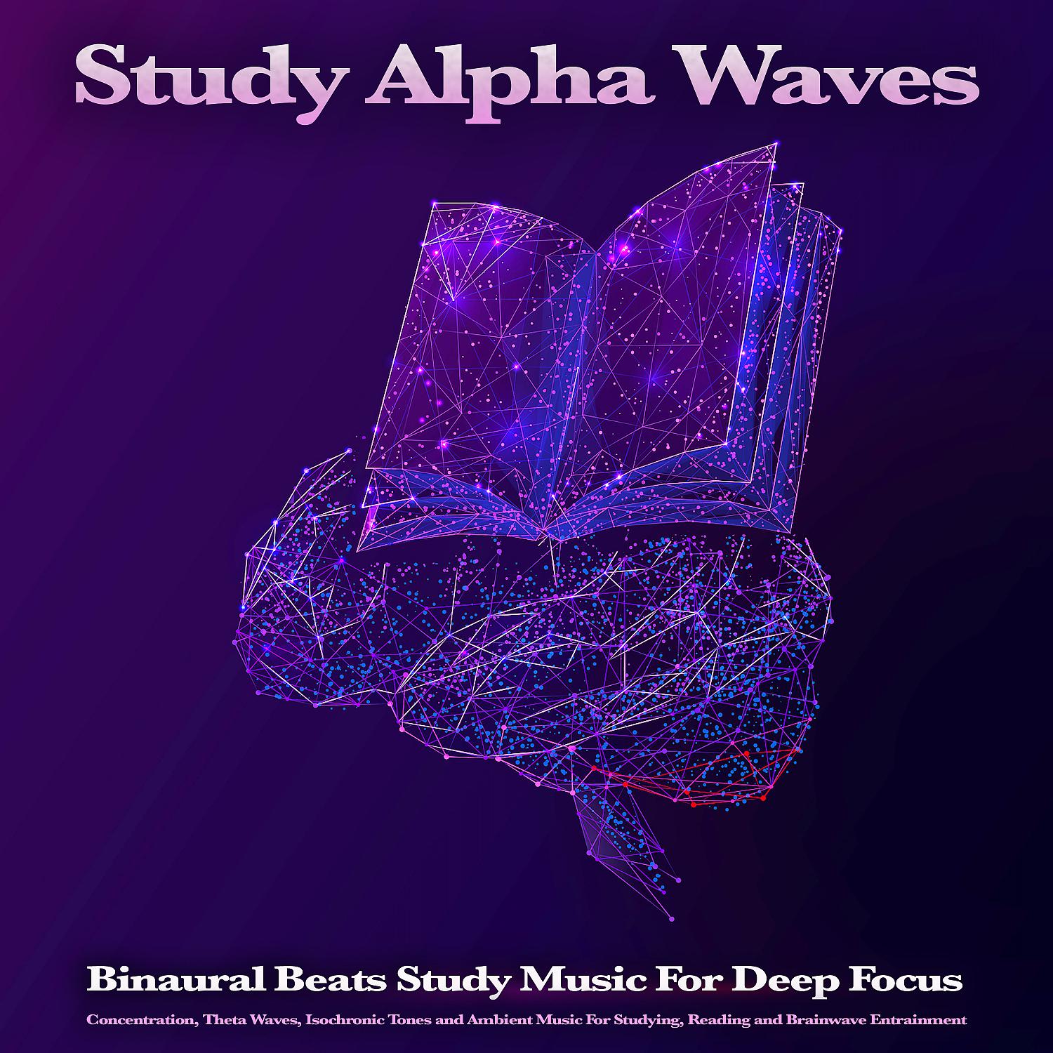 Постер альбома Study Alpha Waves: Binaural Beats Study Music For Deep Focus, Concentration, Theta Waves, Isochronic Tones and Ambient Music For Studying, Reading and Brainwave Entrainment