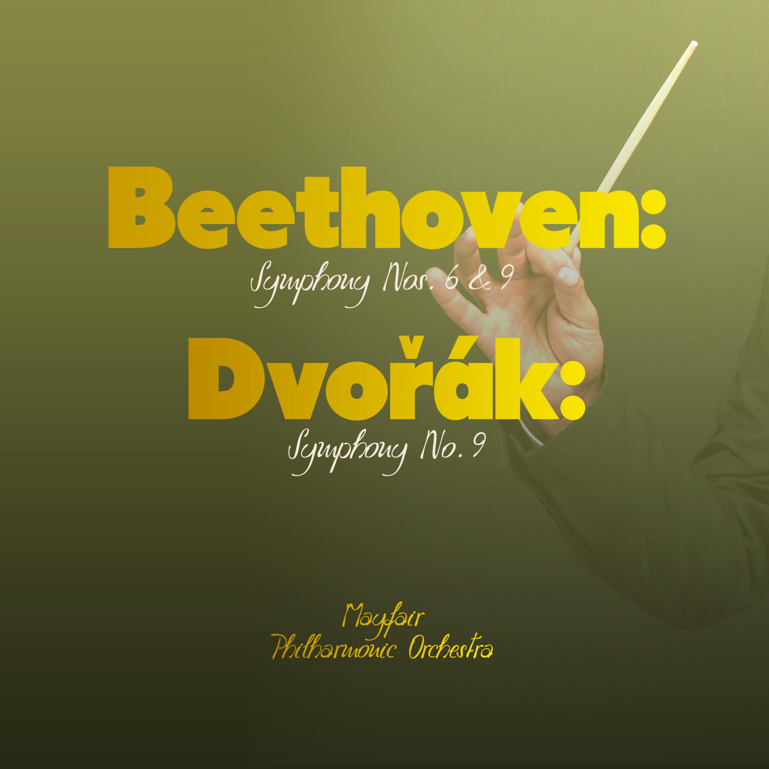 Постер альбома Beethoven: Symphony Nos. 6 & 9 - Dvořák: Symphony No. 9