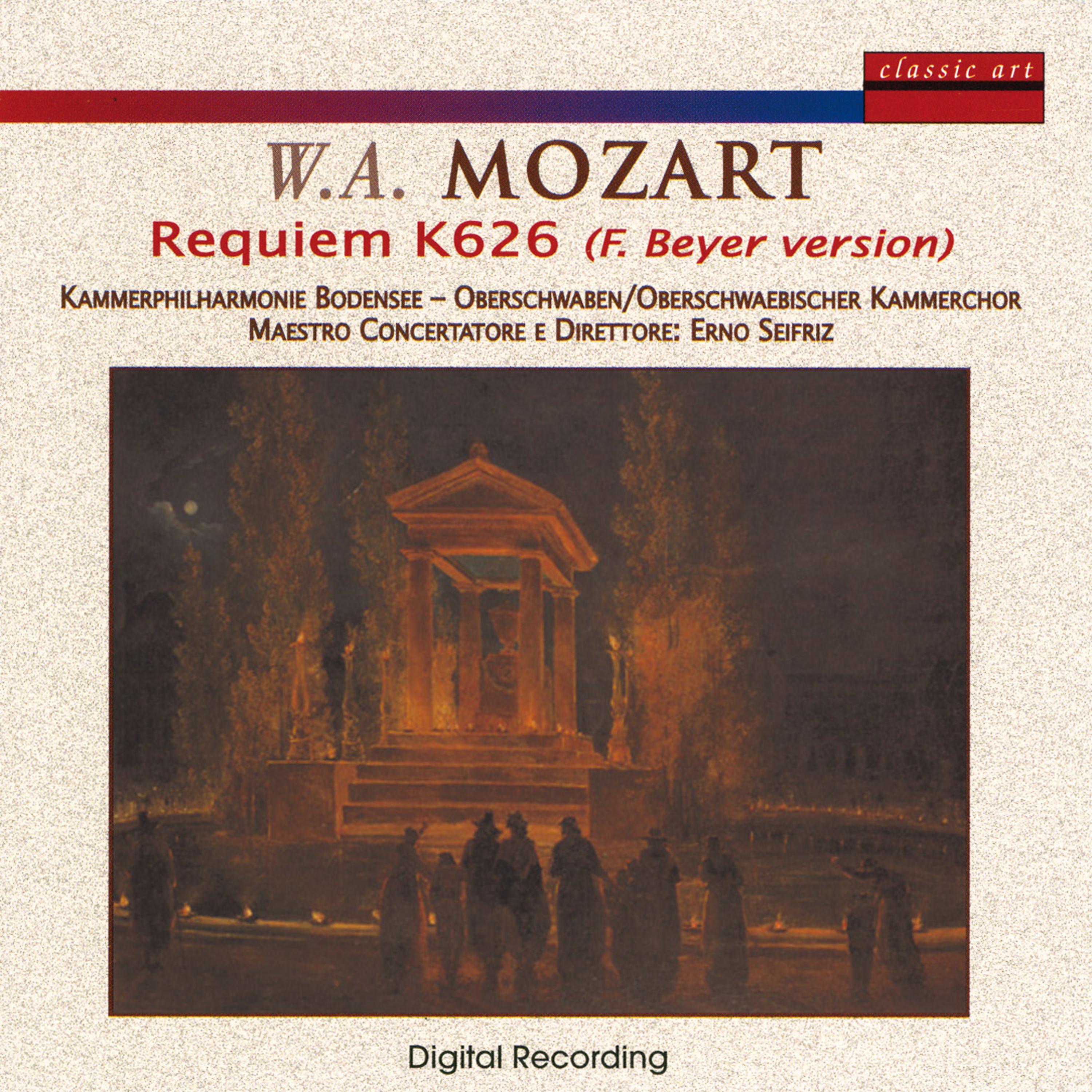 Постер альбома W.A. Mozart - Requiem K626 (Versione F. Beyer)