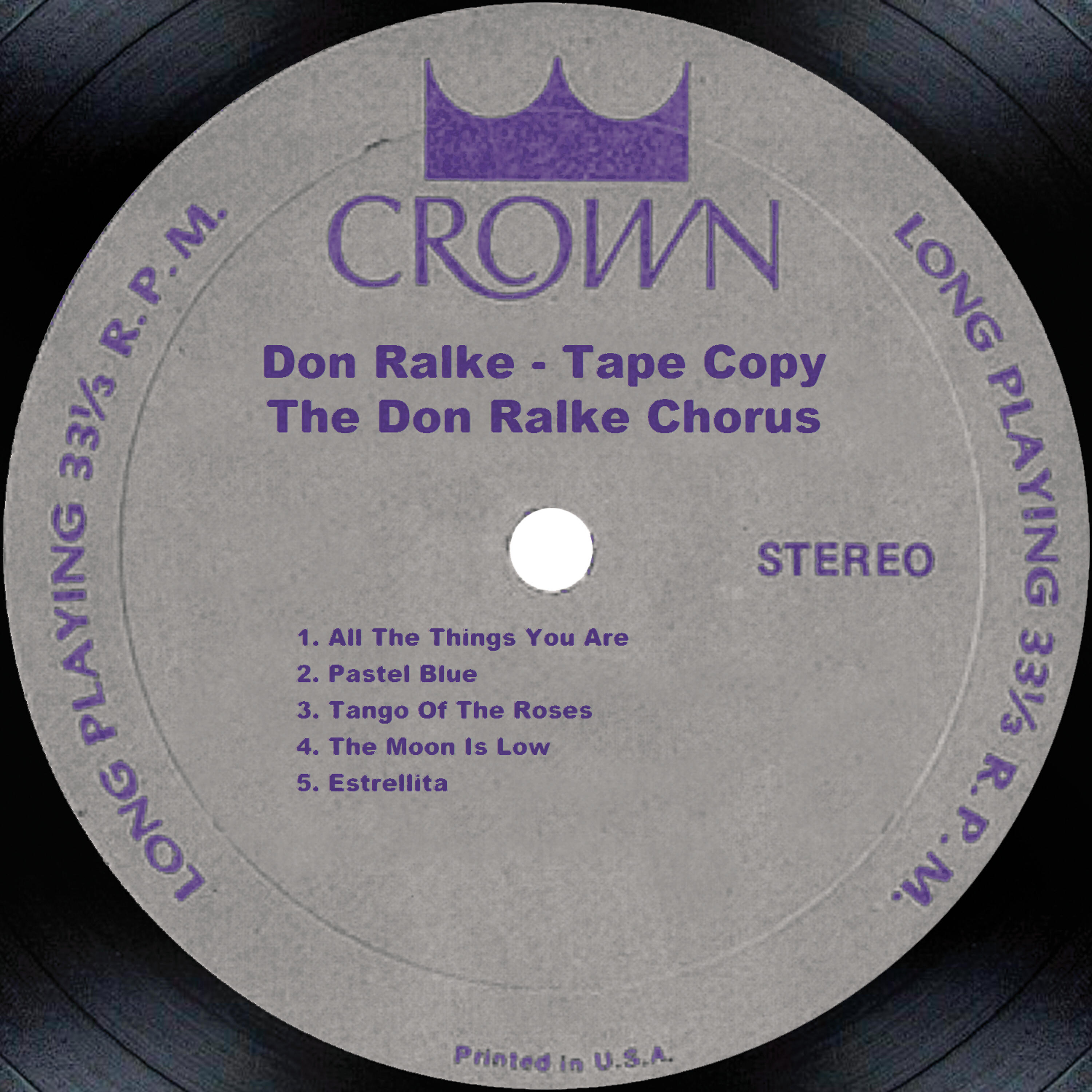 The Don Ralke Chorus - Tango Of The Roses