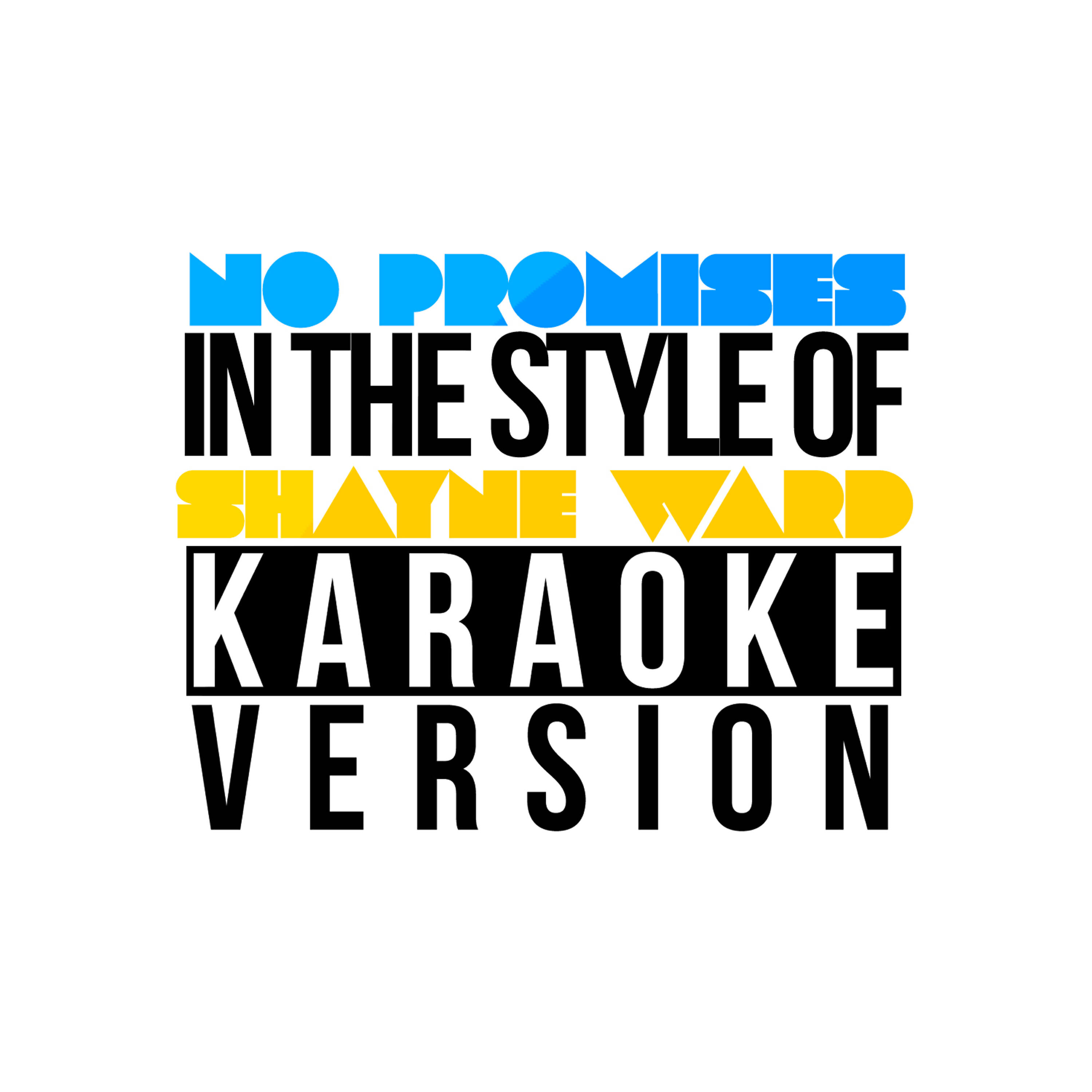 Karaoke - Ameritz - No Promises (In the Style of Shayne Ward) [Karaoke Version]