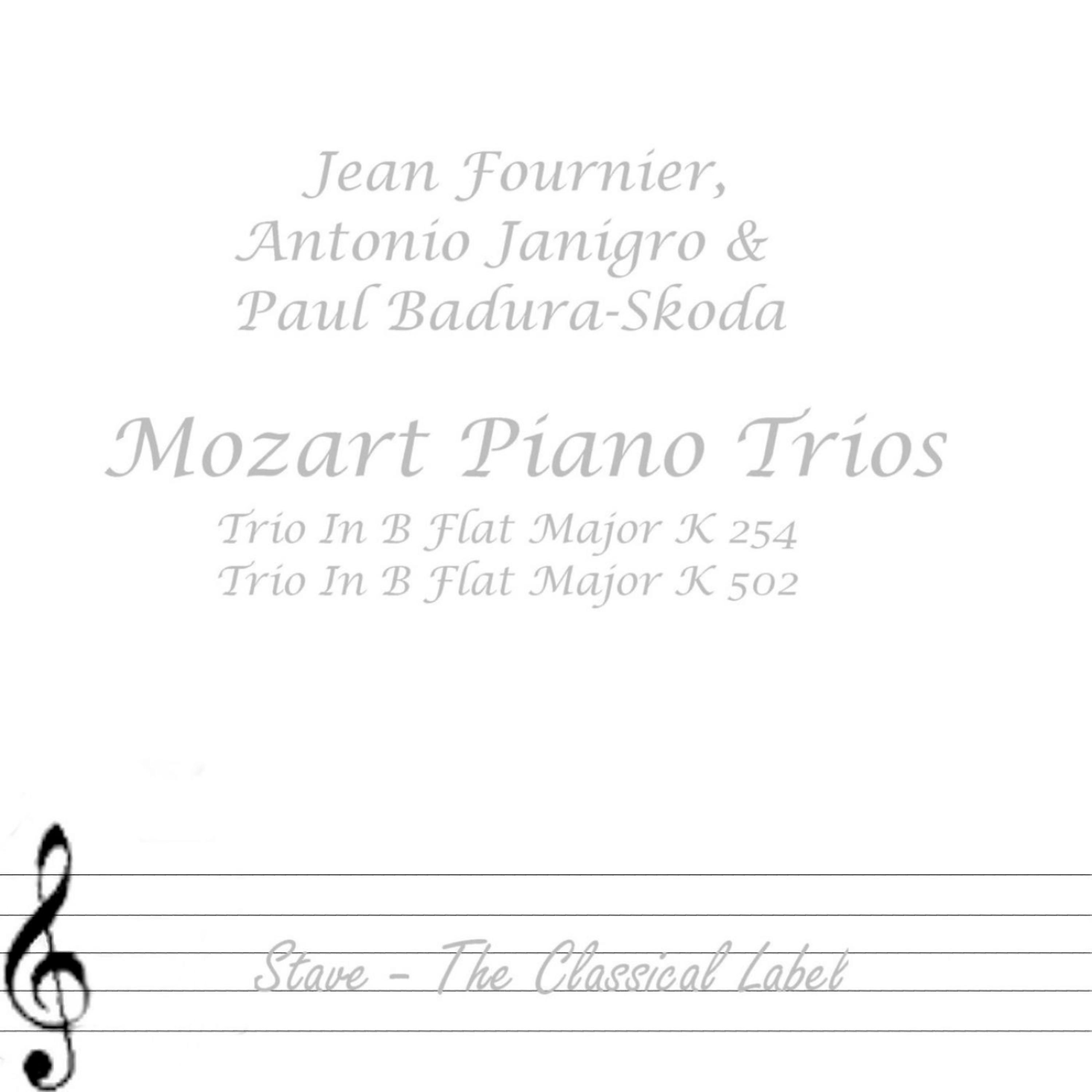 Jean Fournier - Trio In B Flat Major K 502: Allegretto