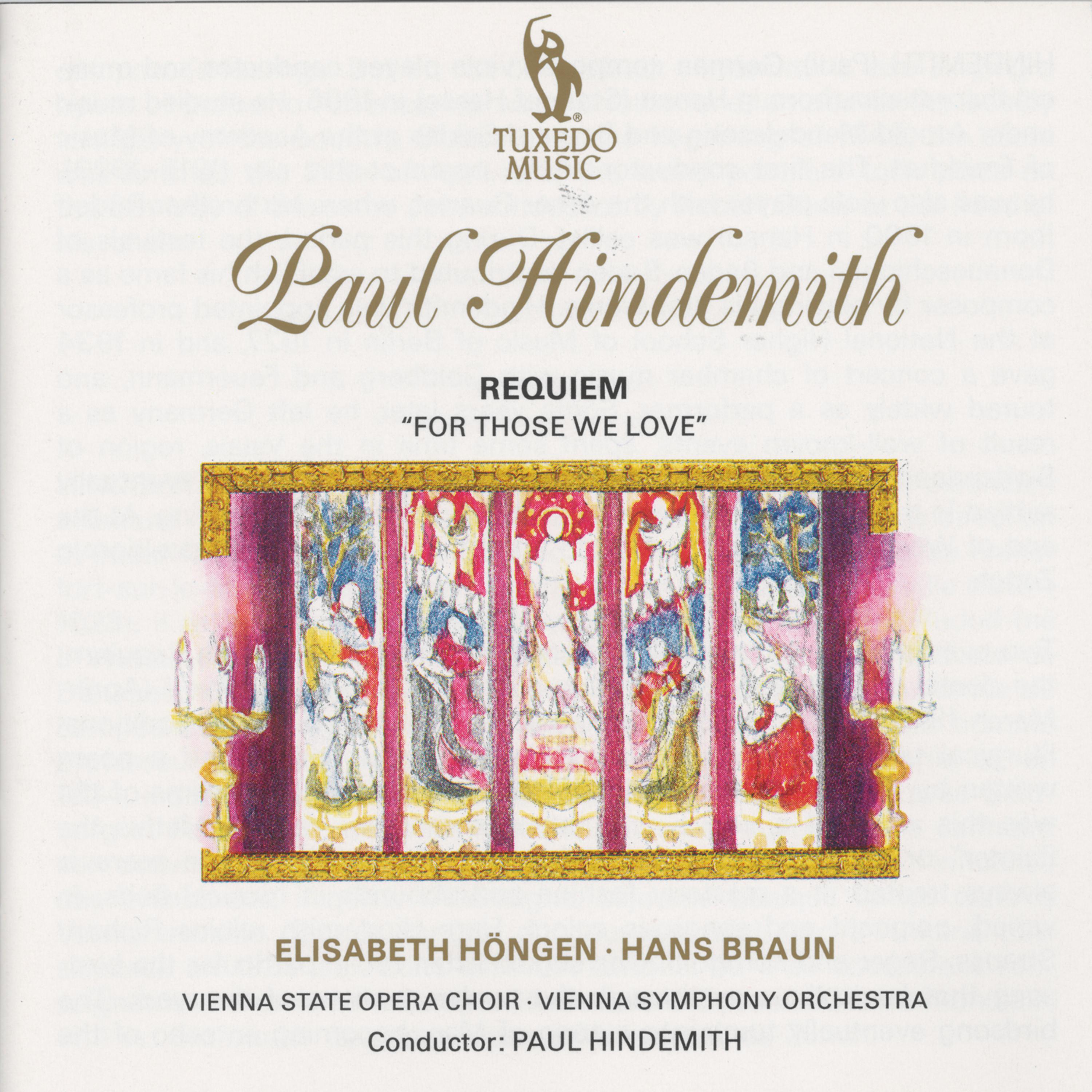 Постер альбома Hindemith: Requiem "For Those We Love"