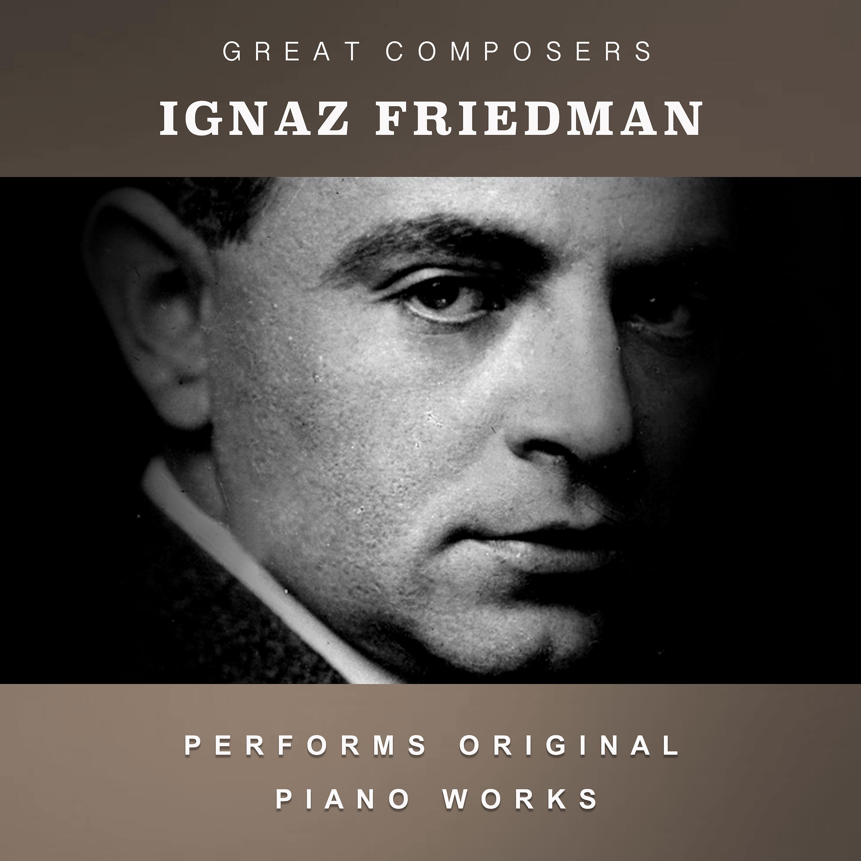 Постер альбома Ignaz Friedman Performs Original Piano Works