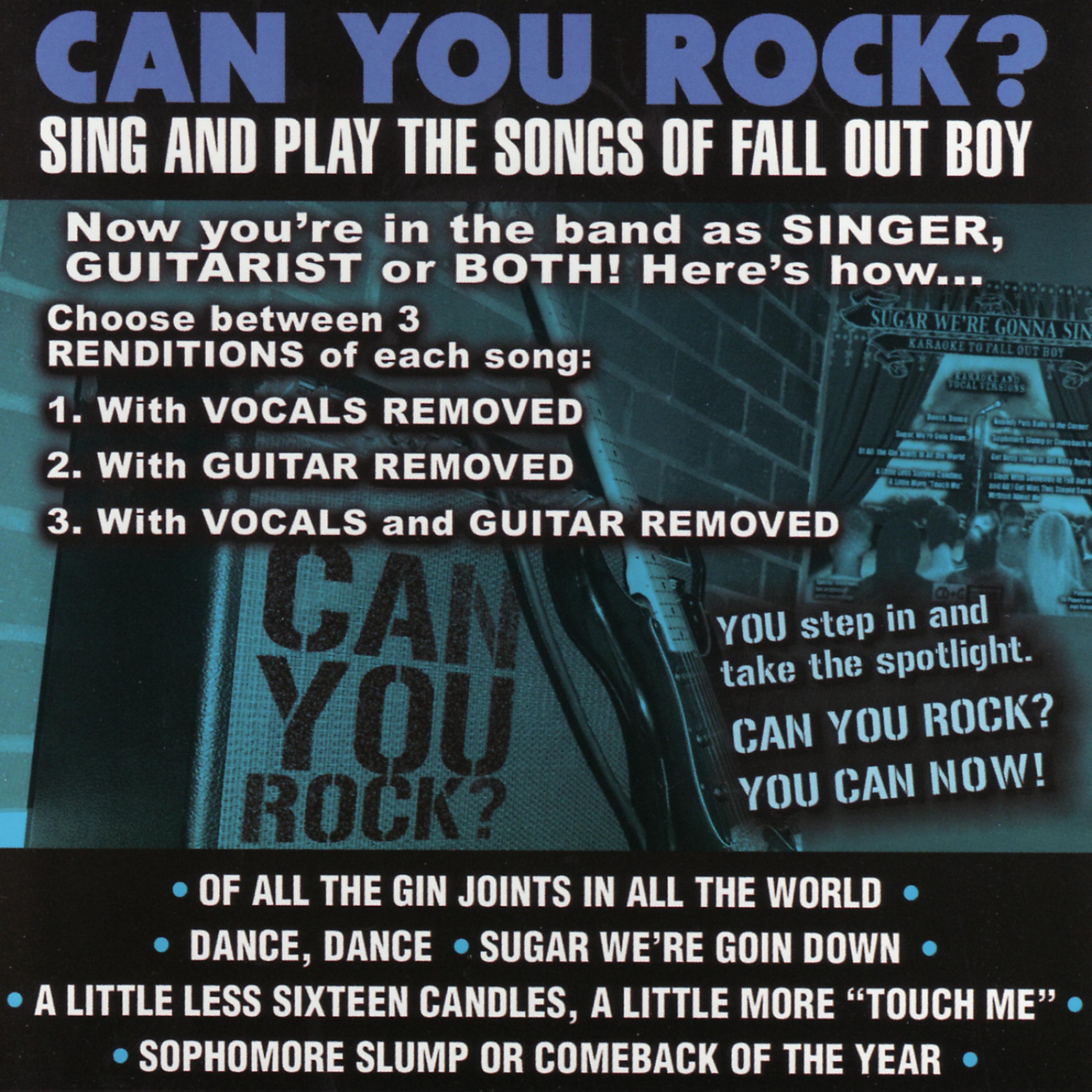 Постер альбома Can You Rock? Sing and Play the Songs of Fall Out Boy
