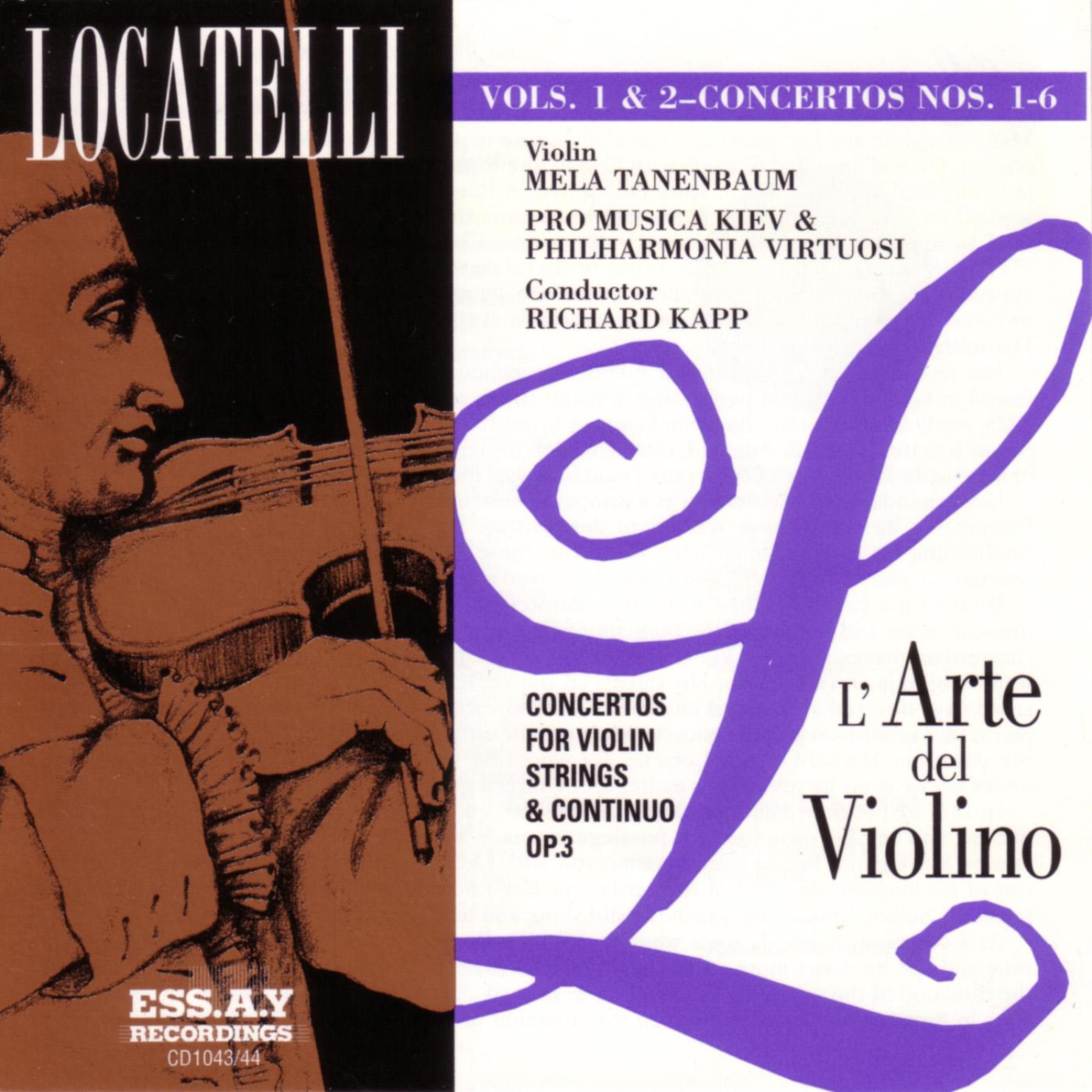 Постер альбома Locatelli: L'arte del Violino Op.3, Vol. 1 & 2