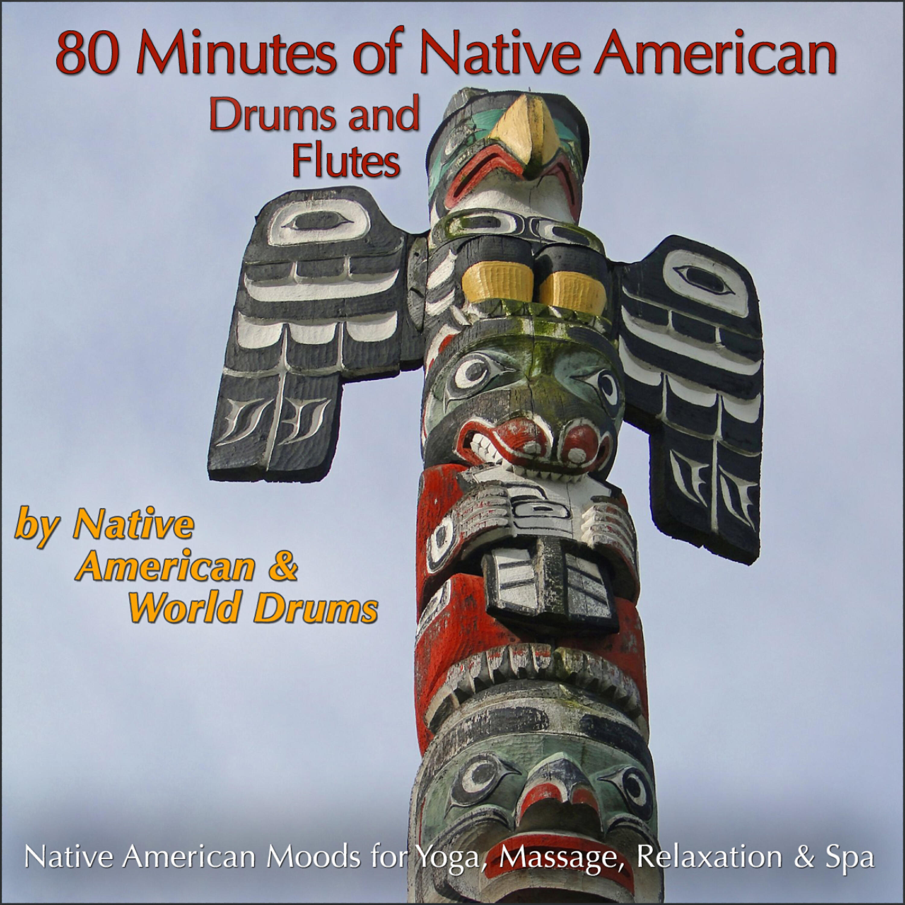 Native American World Drums - Native Flute for Wellness (Birds Mingle with Flute & Crickets)