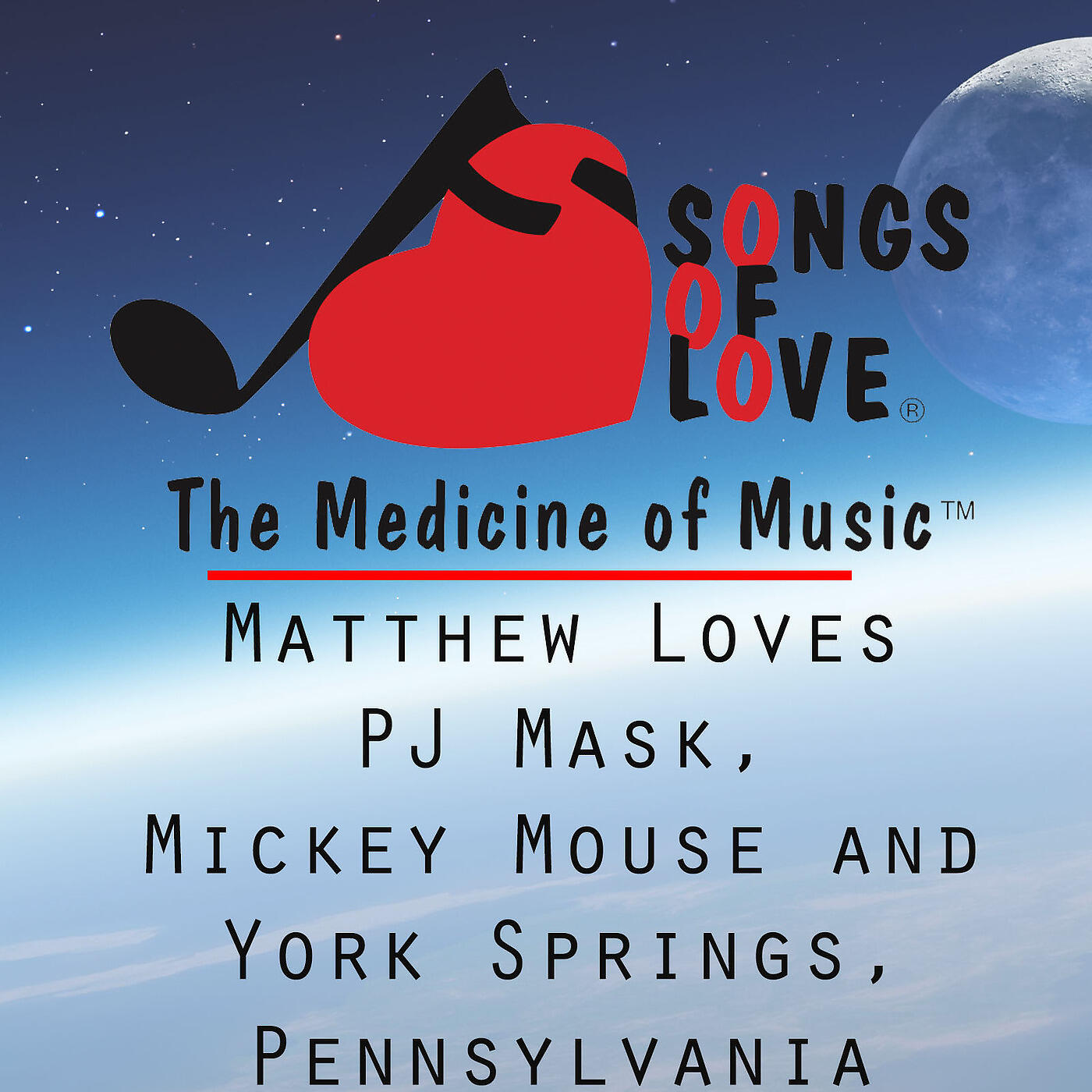 T. Jones - Matthew Loves Pj Mask, Mickey Mouse and York Springs, Pennsylvania