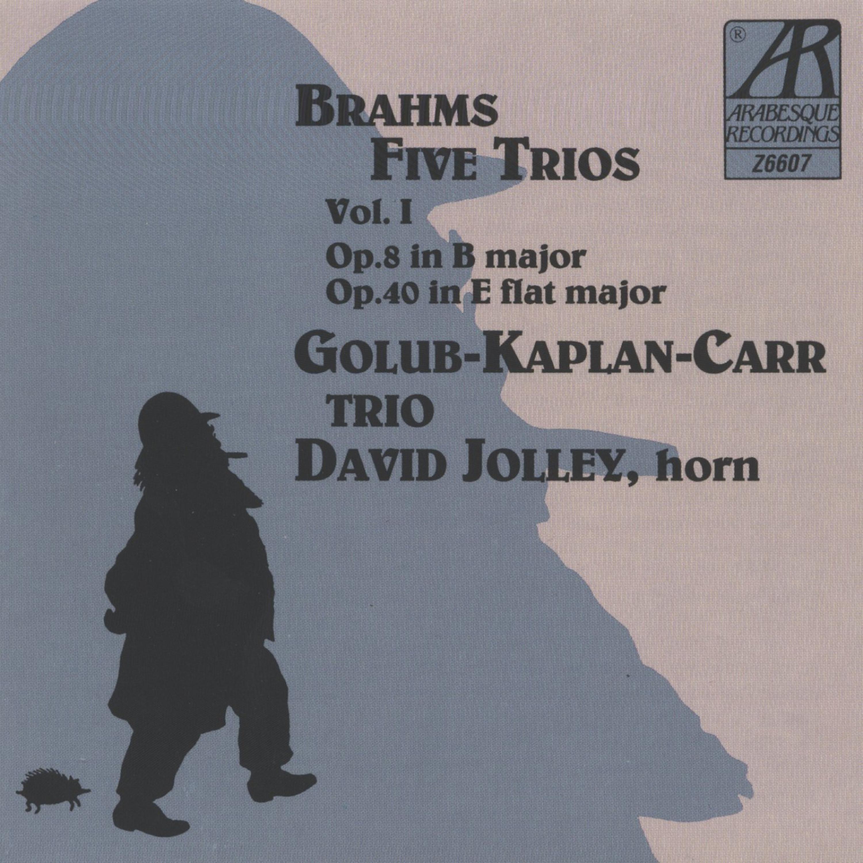 Постер альбома Brahms: Five Trios, Volume I